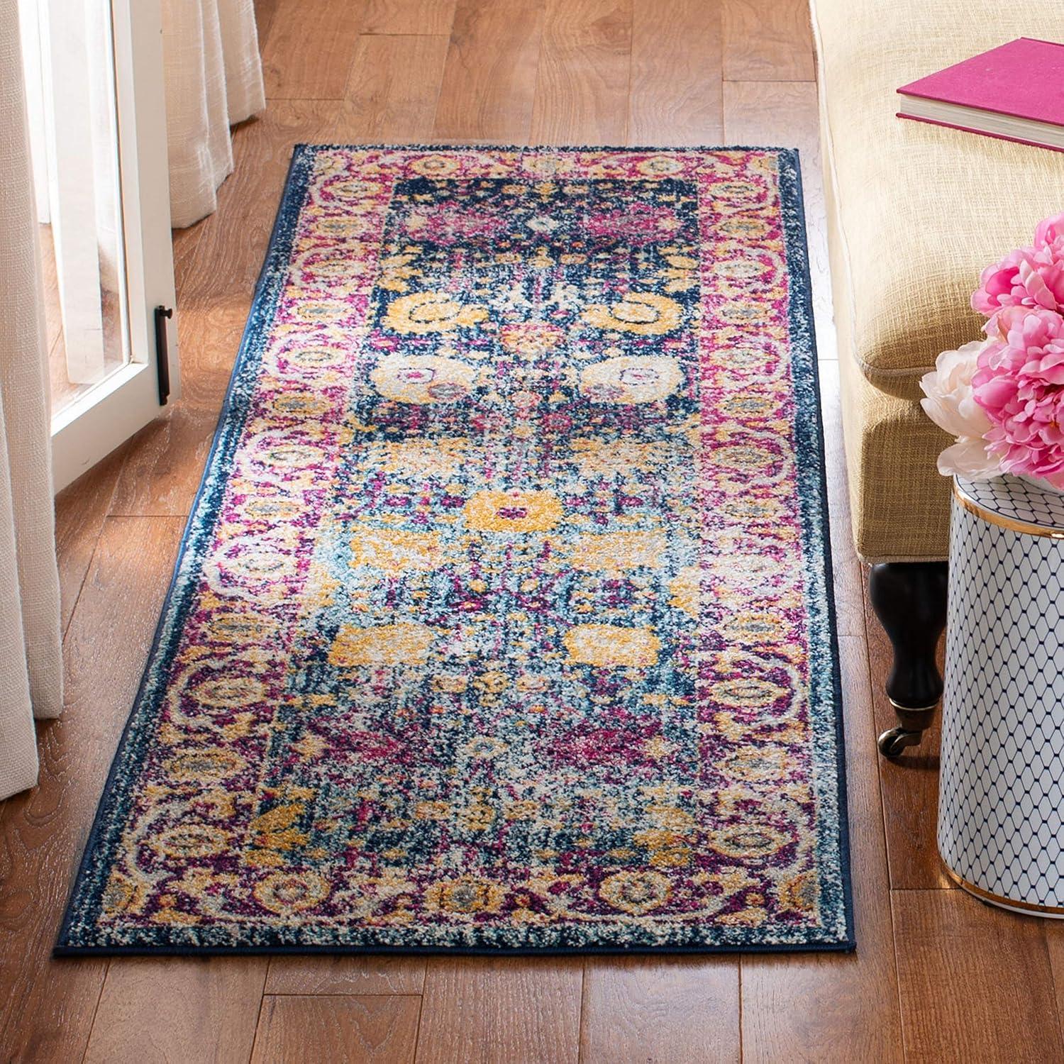Granada GRA350 Power Loomed Indoor Area Rug - Light Grey/Multi - 9'x12' - Safavieh