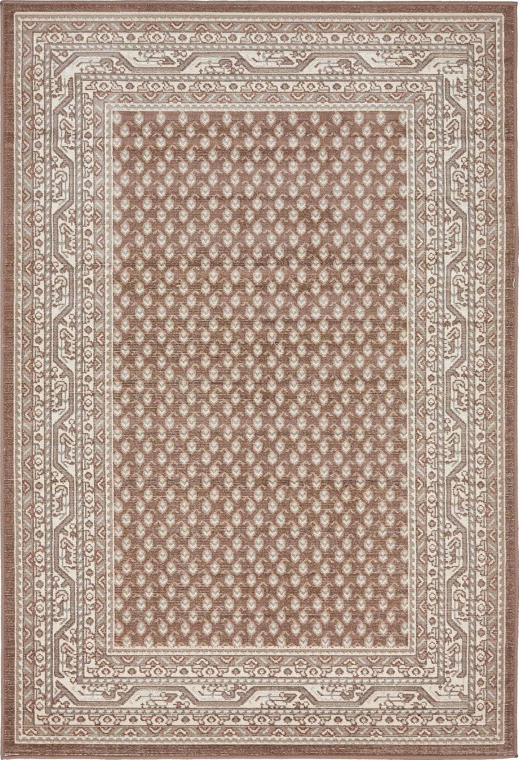 Williamsburg Allover Brown 4' 0 x 6' 0 Area Rug