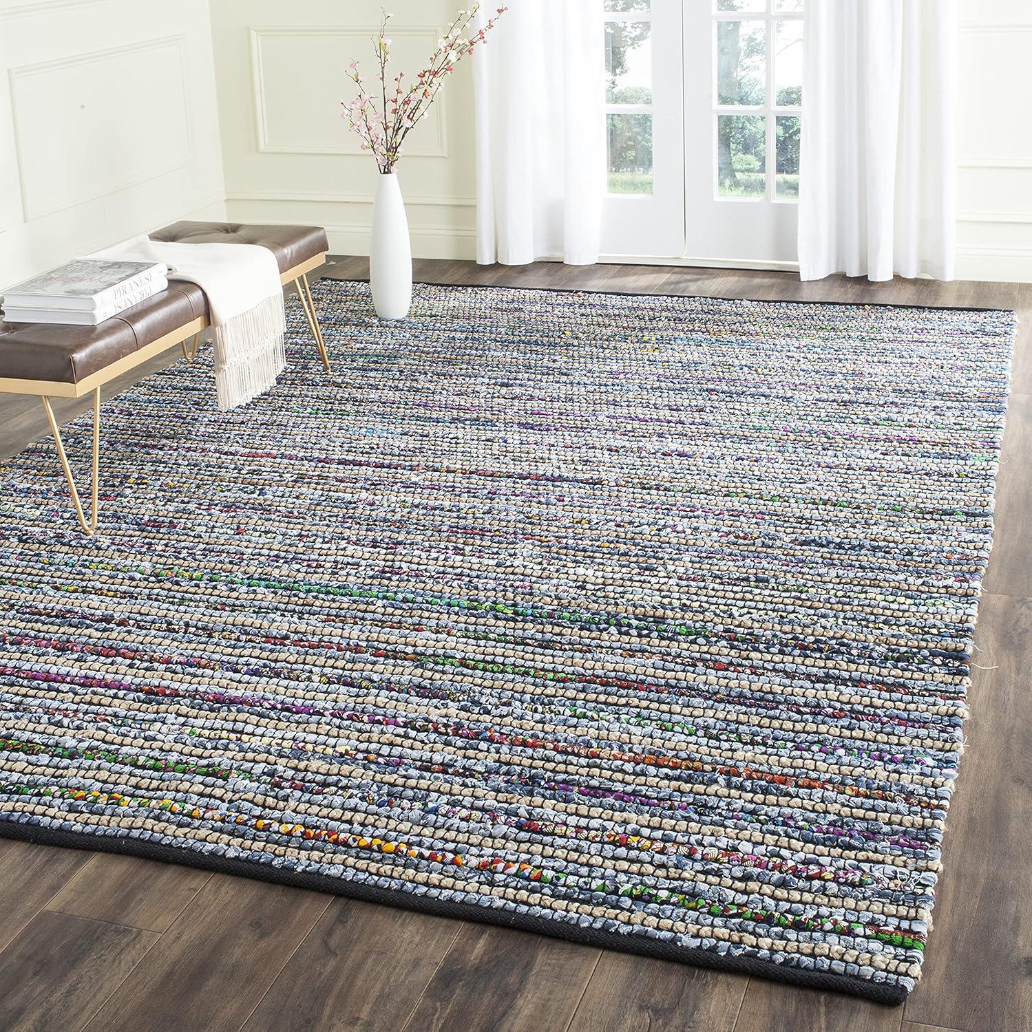 Cape Cod CAP364 Hand Woven Area Rug - Multi/Natural - 5'x8' - Safavieh.