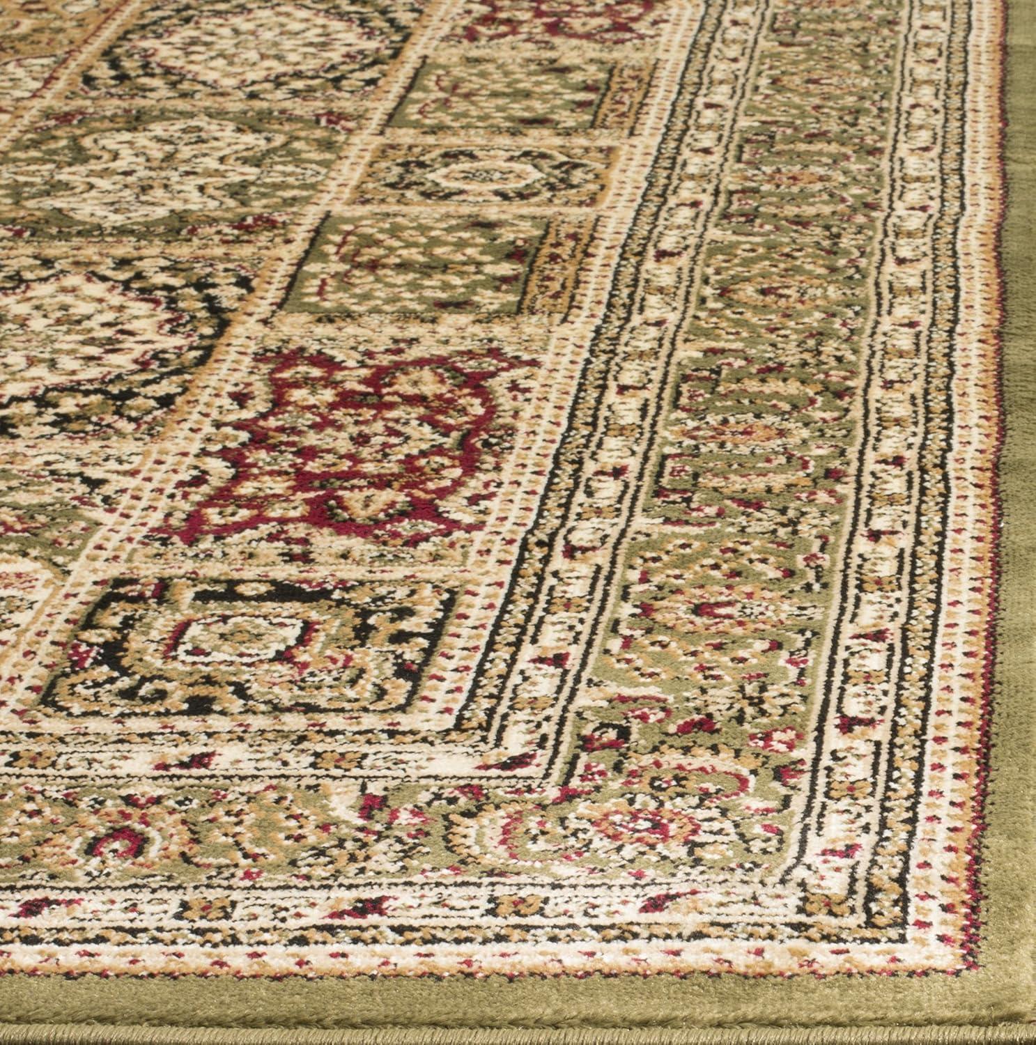 Lyndhurst LNH217 Power Loomed Area Rug - Multi/Green - 4'x6' - Safavieh.