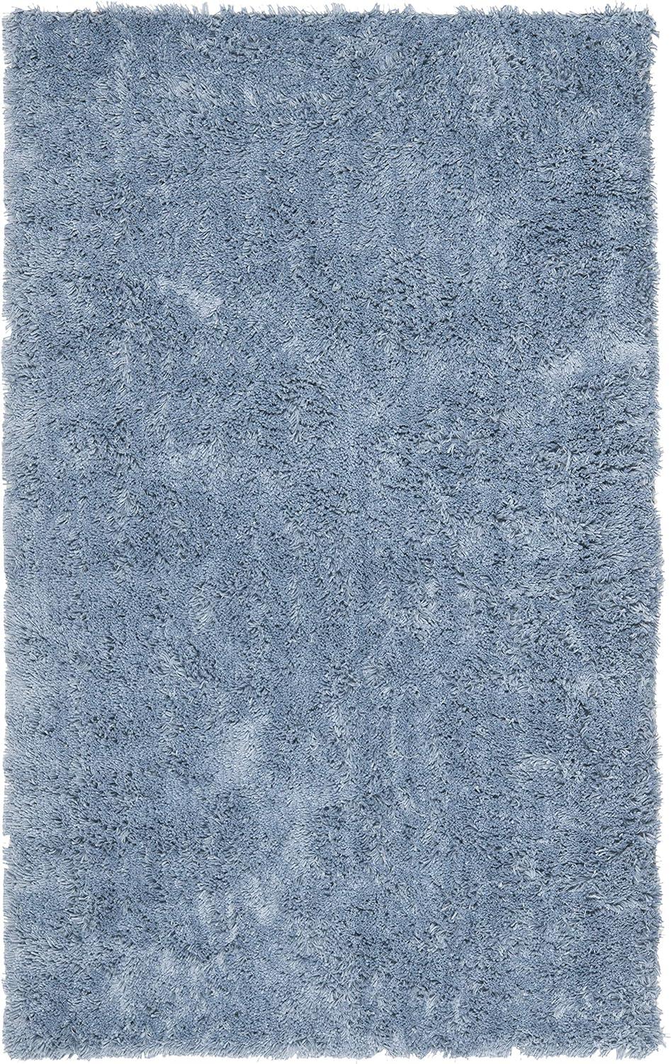 Sheep Shag SSG212 Hand Woven Area Rug - Aqua - 4'x6' - Safavieh.