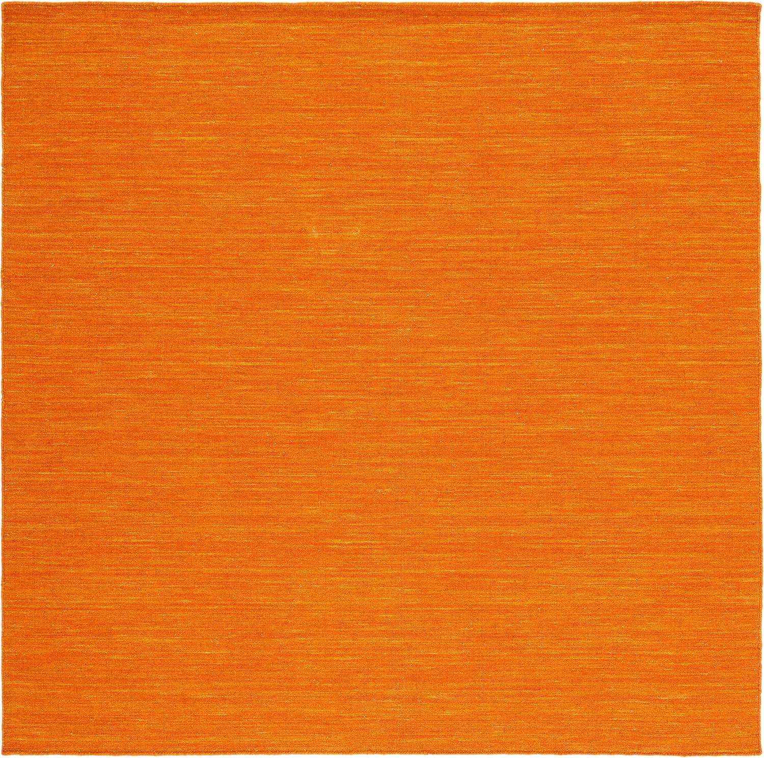 Kilim KLM850 Hand Loomed Area Rug - Orange - 6'x6' - Safavieh