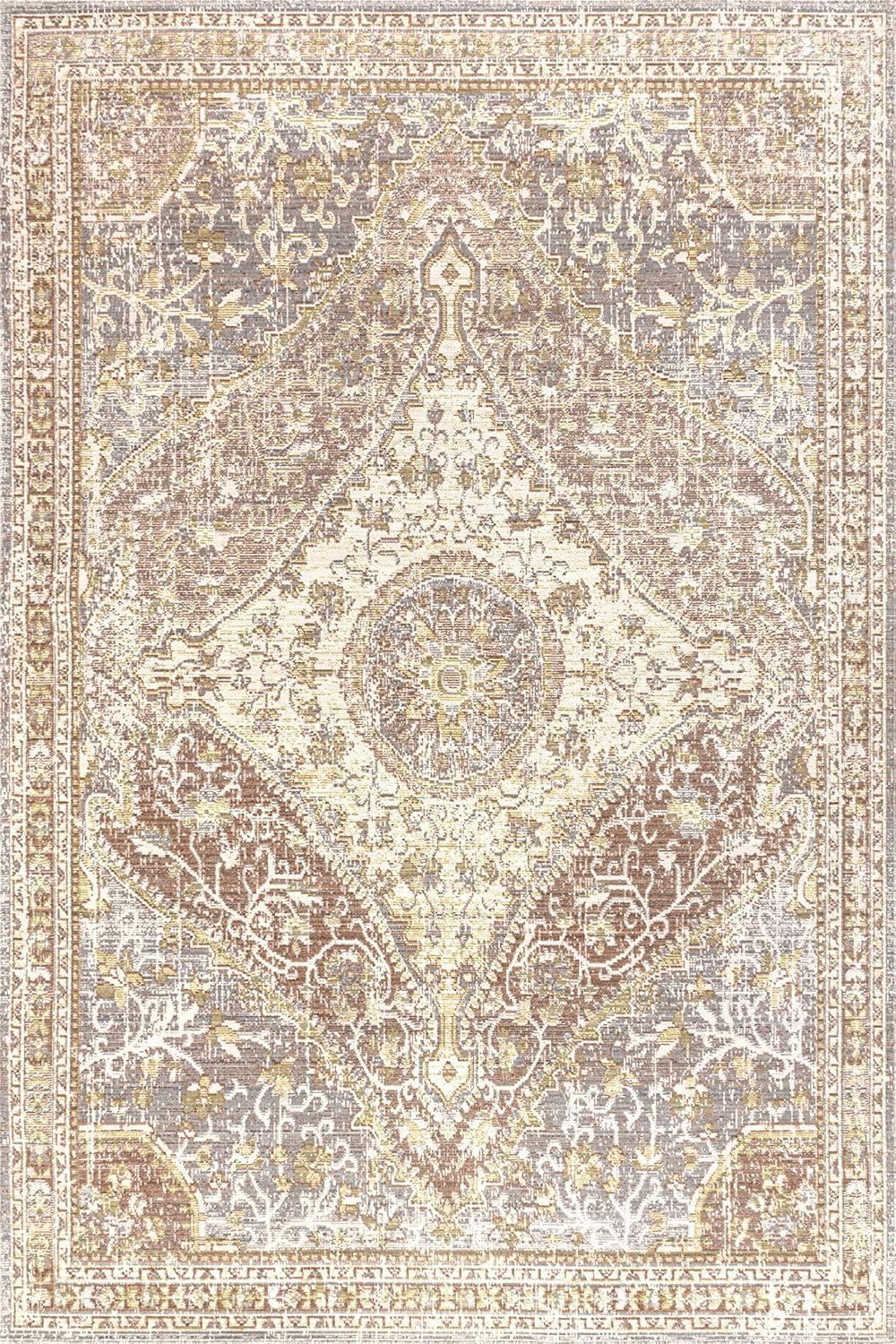 Petras Modern Ornate Medallion Area Rug  - JONATHAN Y