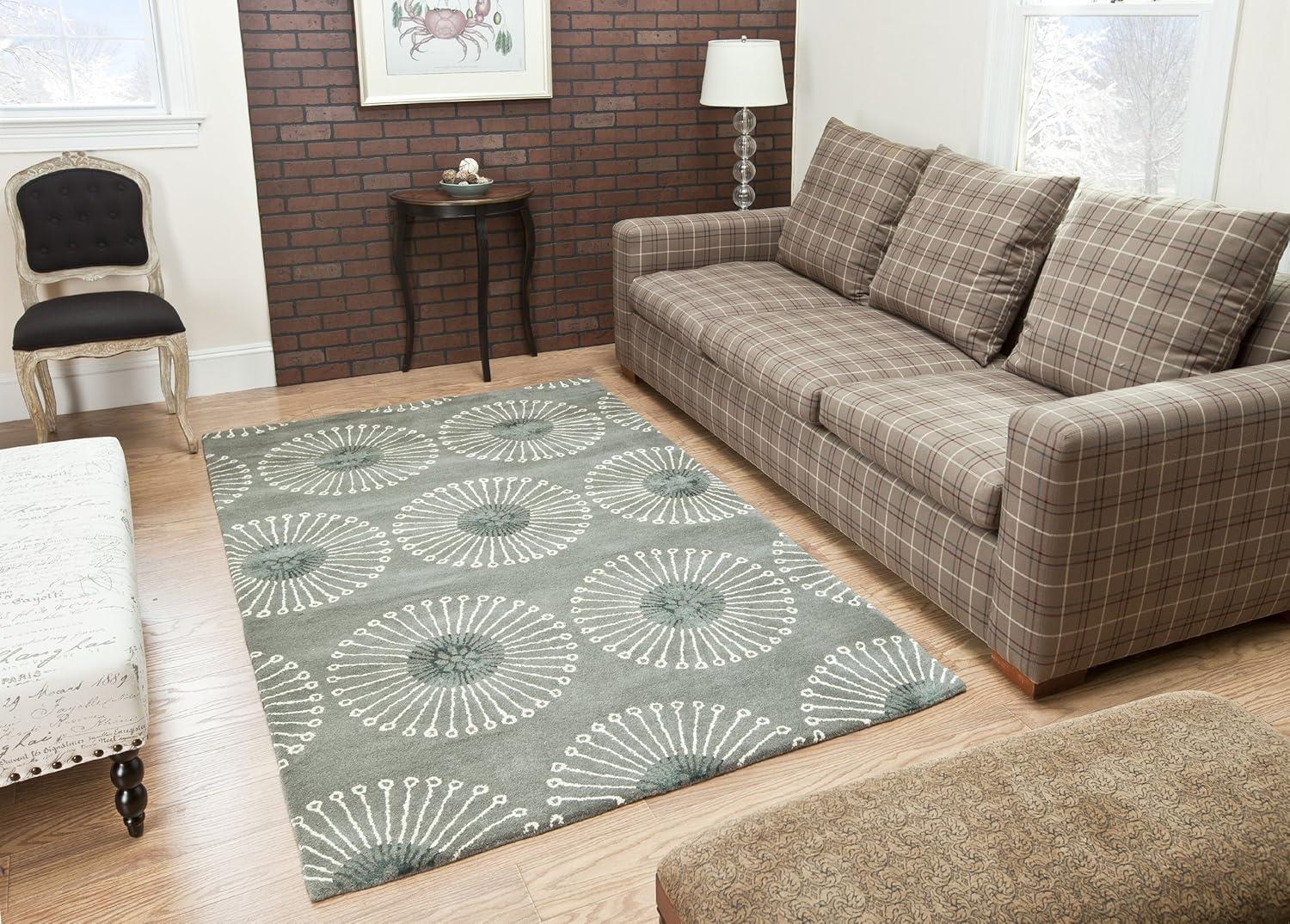 Soho SOH821 Hand Tufted Indoor Accent Rug - Grey/Ivory - 3'6"x5'6" - Safavieh.