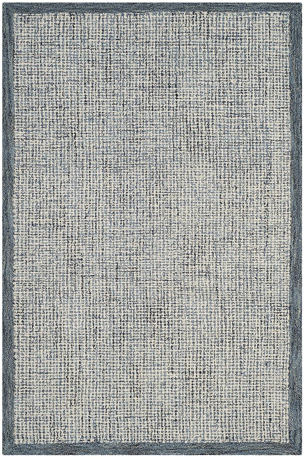Abstract ABT220 Handmade Indoor Accent Rug - Navy/Ivory - 2'-3"x4' - Safavieh