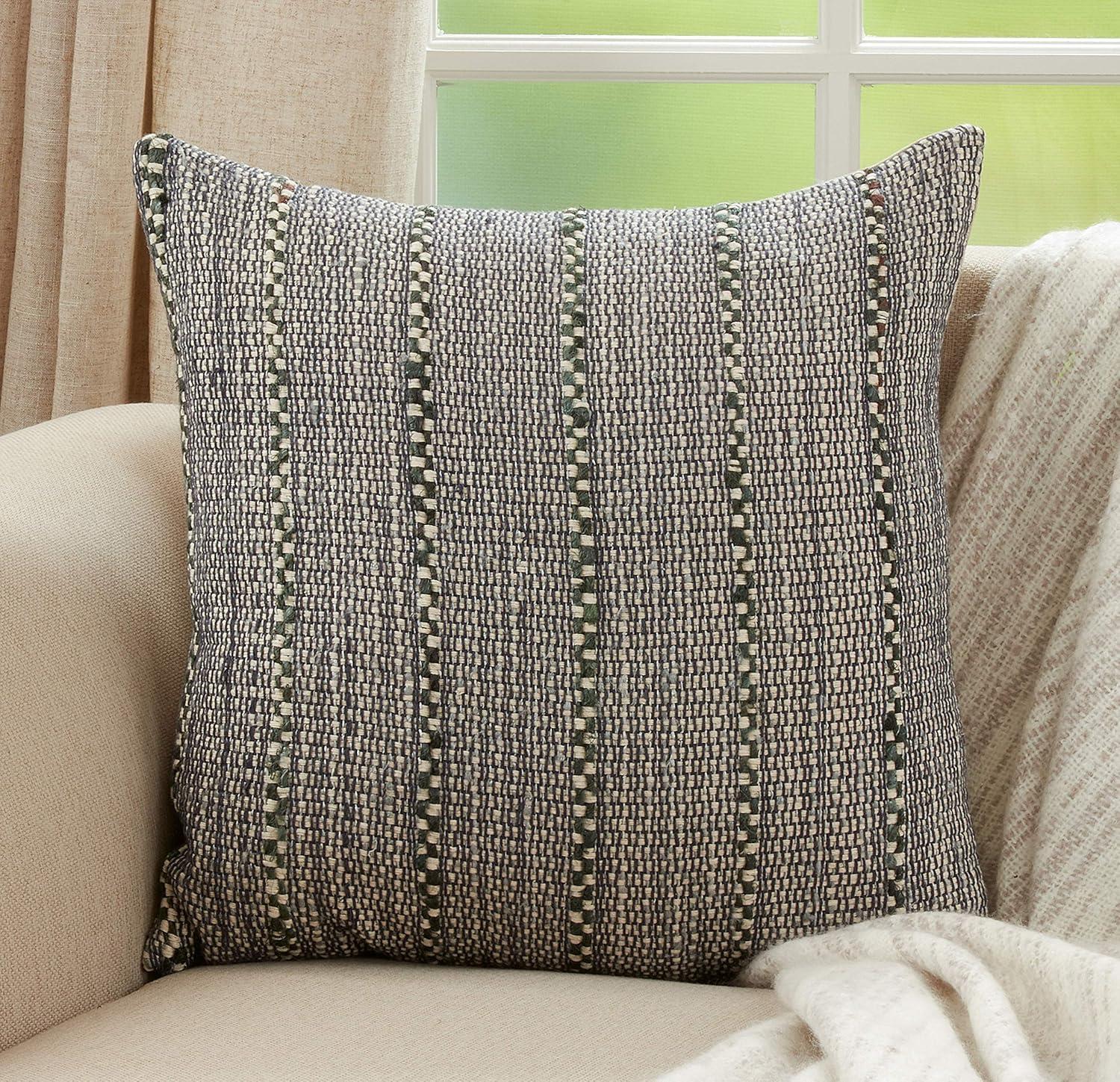 Octavia Striped Cotton Throw Pillow