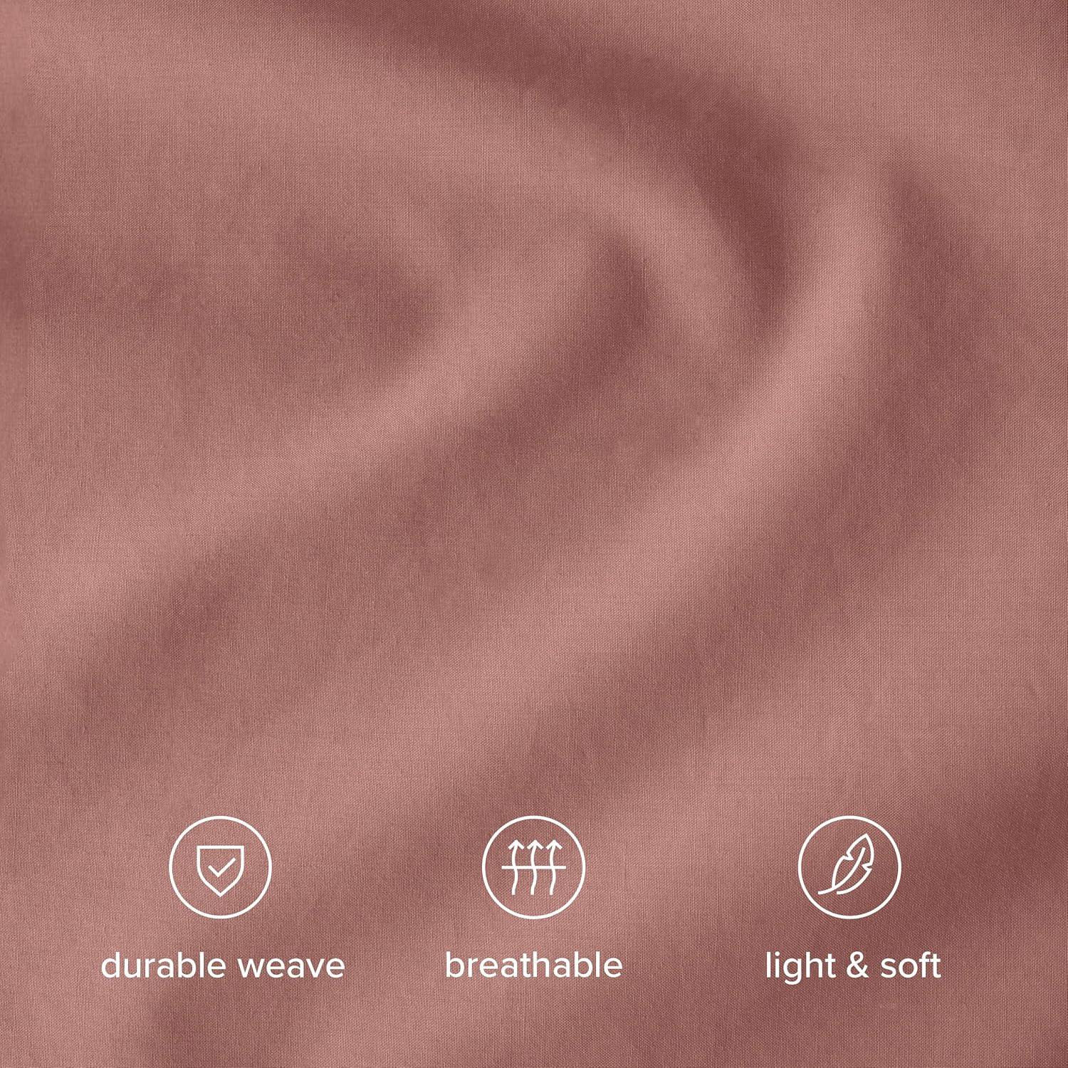 Bare Home 100% Cotton Percale Sheet Set