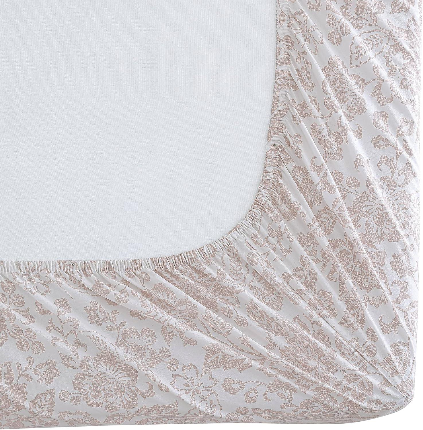 Printed Pattern Percale Cotton Sheet Set - Stone Cottage