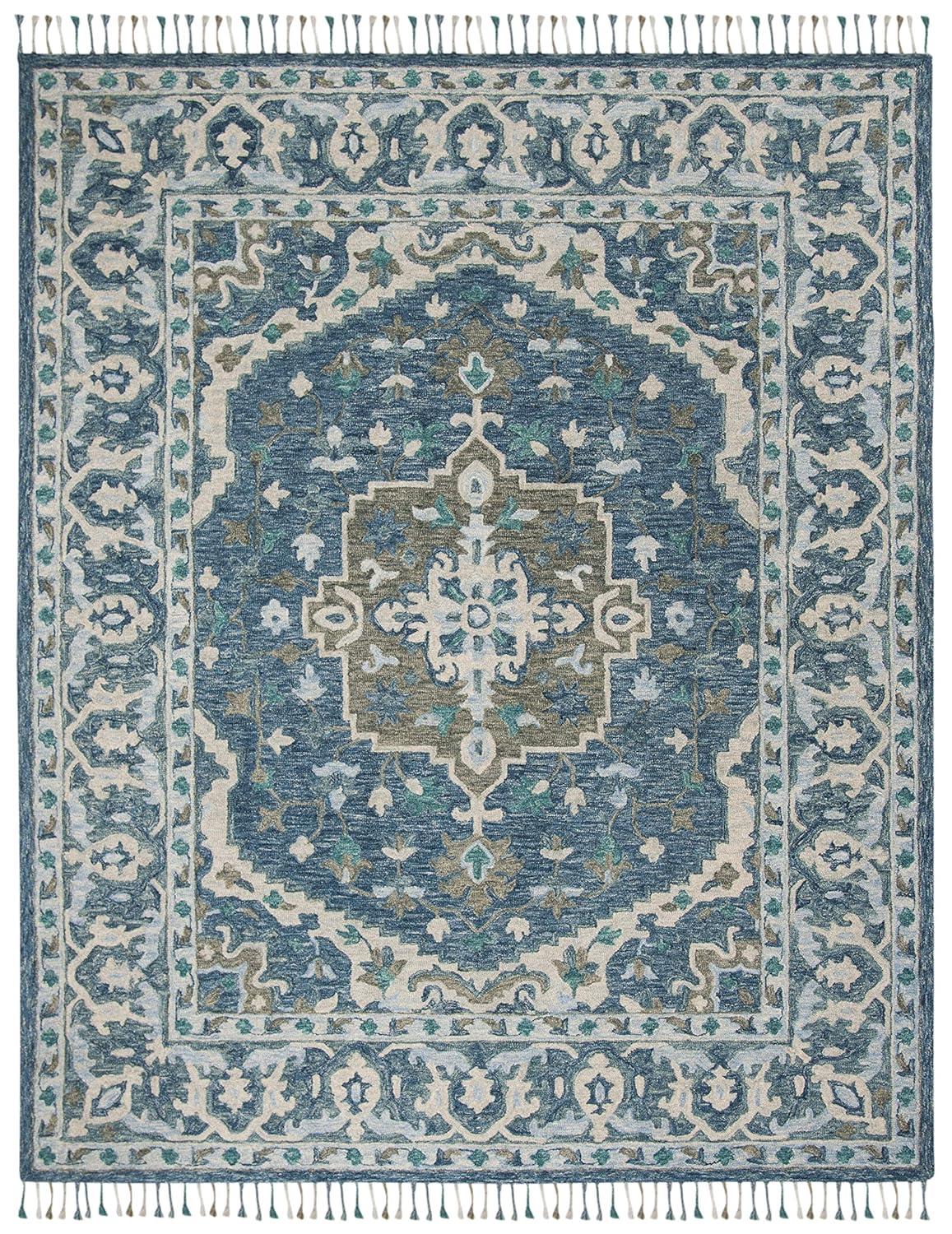Aspen APN230 Hand Tufted Indoor Area Rug - Dark Blue/Grey - 10'x14' - Safavieh