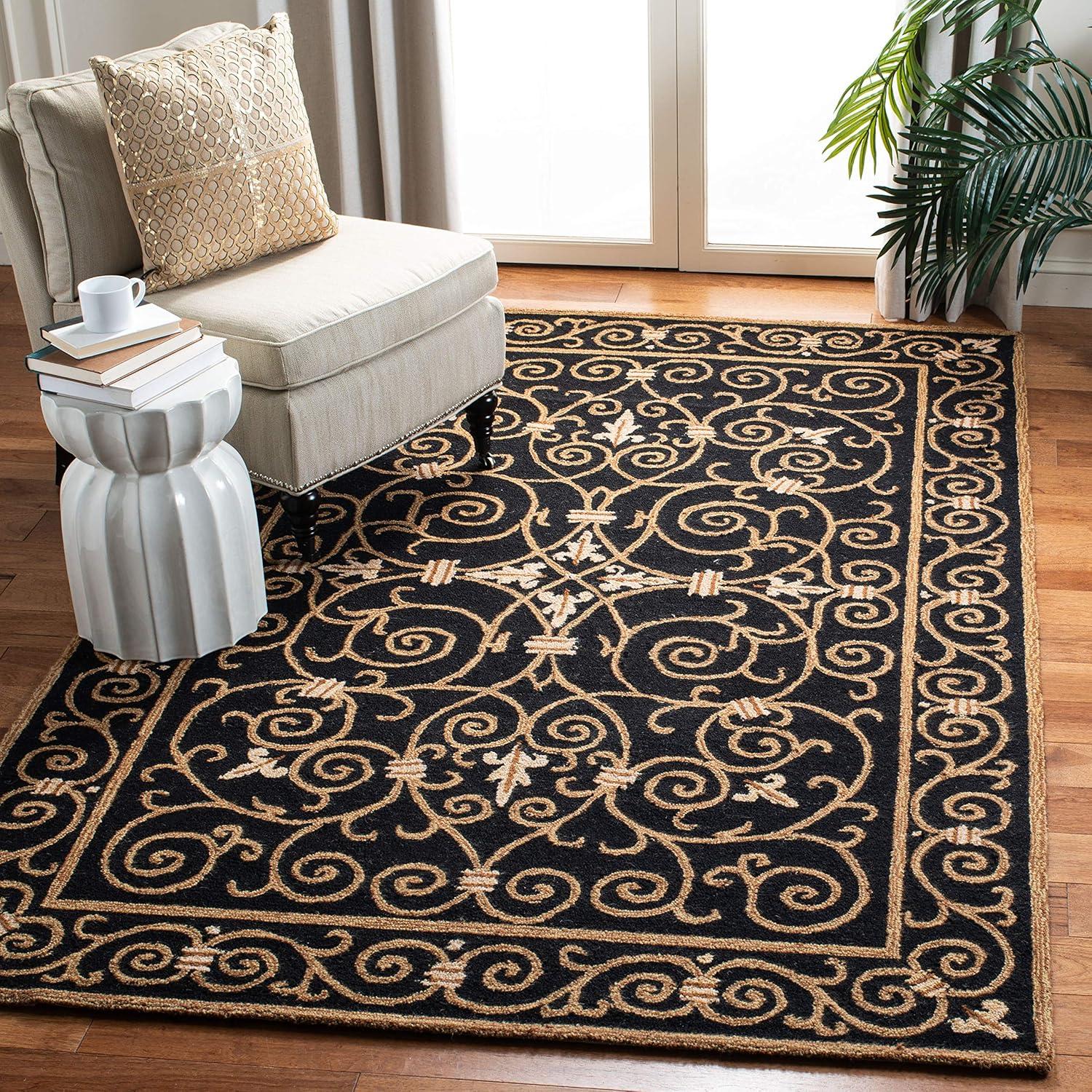 Chelsea HK11 Handmade Area Rug - 3'9"x5'9" - Ivory/Dark Brown - Safavieh