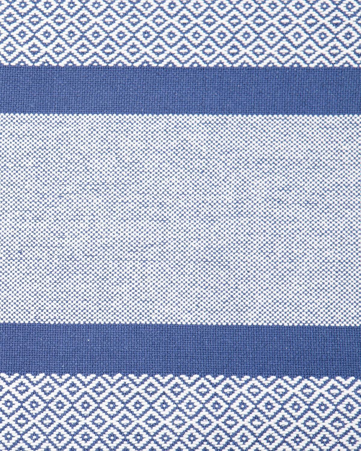 Sticky Toffee Placemats Set of 4, Woven Cotton Cloth Placemat Set, 14x19 in, Blue Boho Place Mats for Kitchen or Dining Table