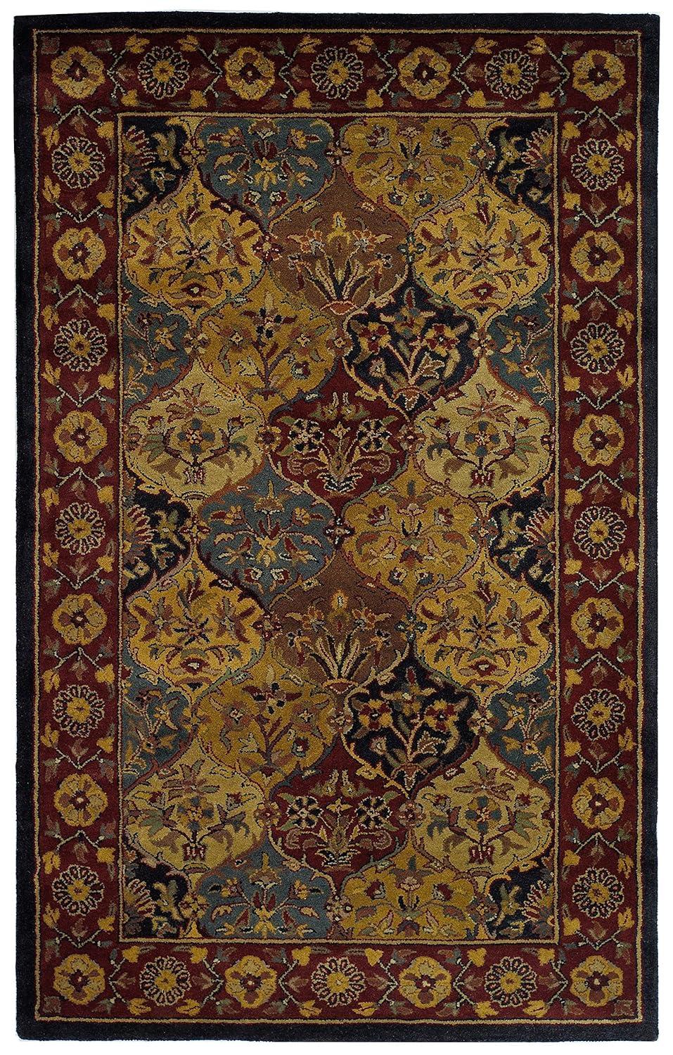 Heritage HG510 Hand Tufted Area Rug - Multi/Navy - 5'x8' - Safavieh.