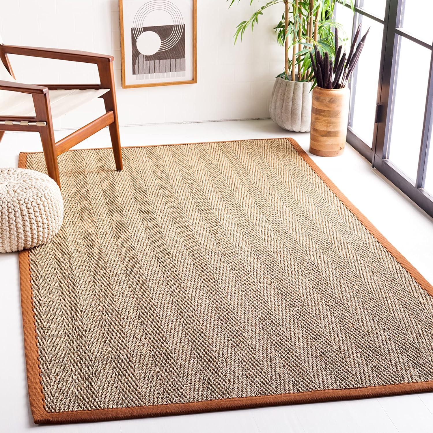 Natural Fiber NF115 Power Loomed Indoor Area Rug - Natural/Brown - 5'x8' - Safavieh