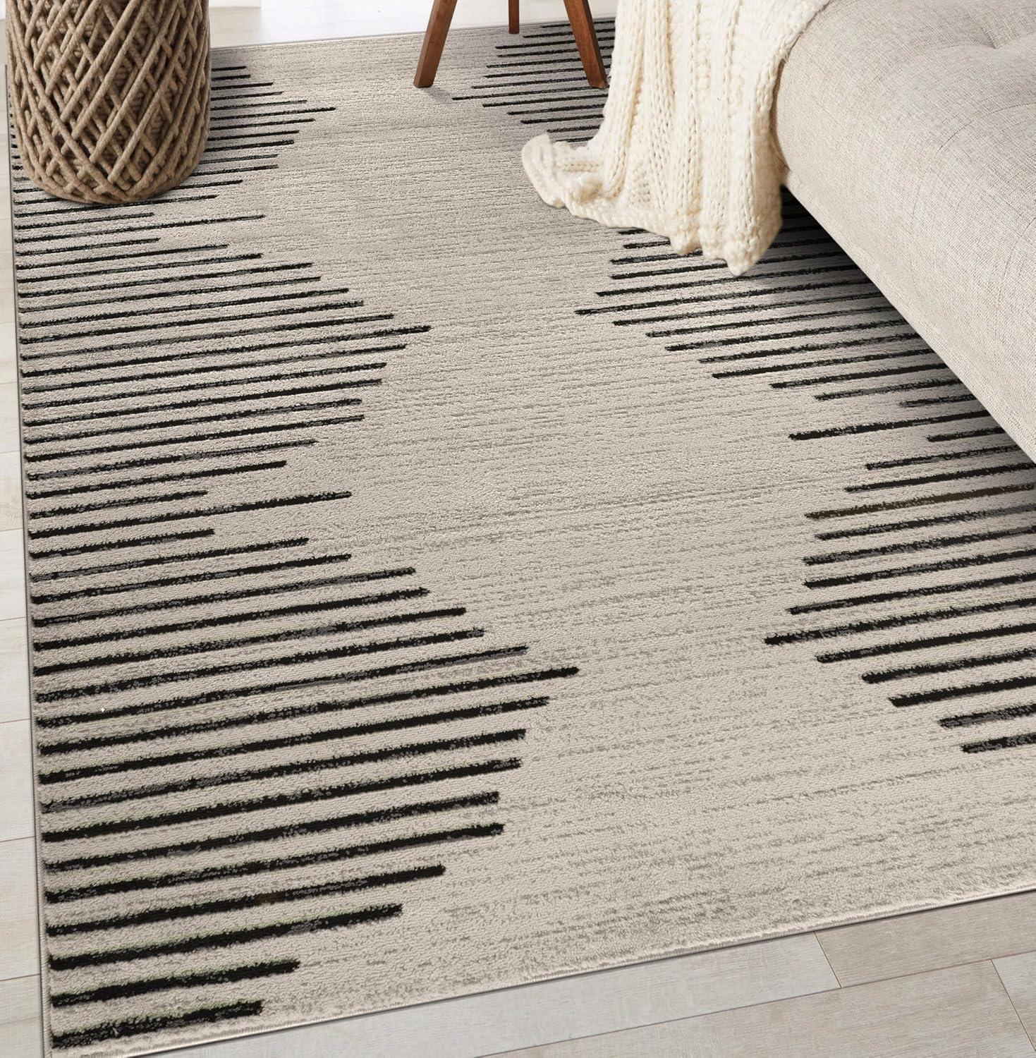 World Rug Gallery Bohemian Stripe Area Rug