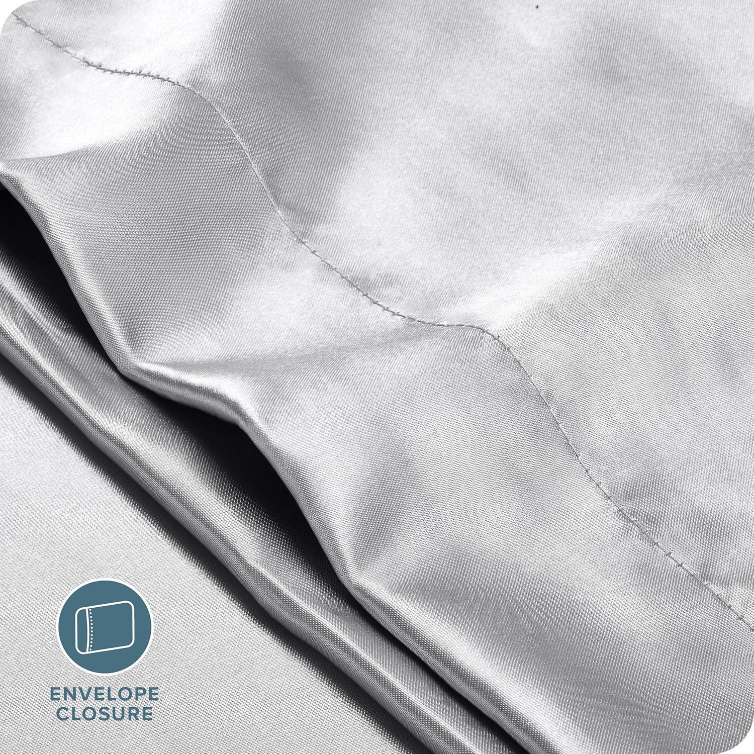Bare Home 100% Mulberry Silk Pillowcase Envelope Closure