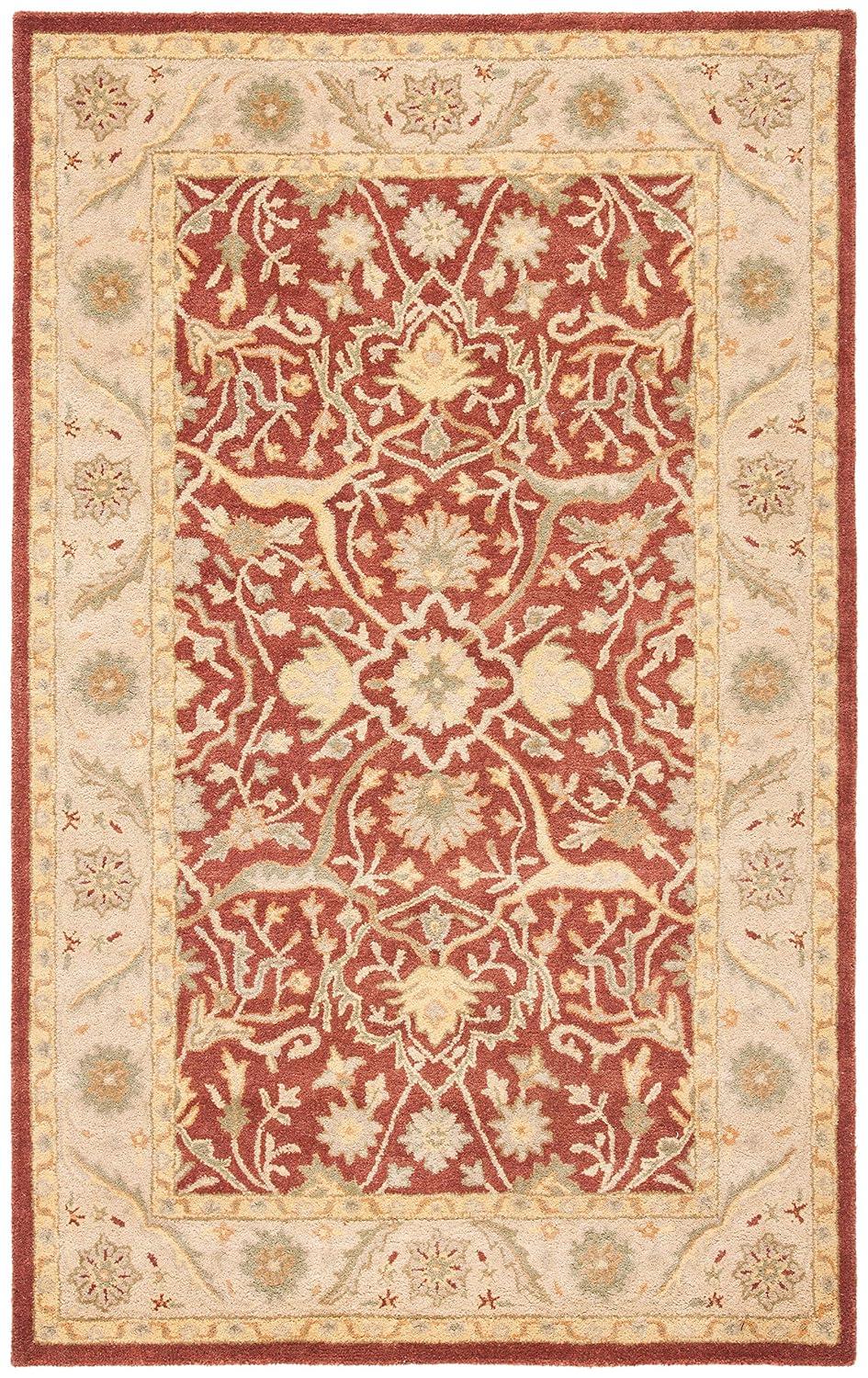 Antiquity AT14 Hand Tufted Indoor Area Rug - Rust - 4'x6' - Safavieh