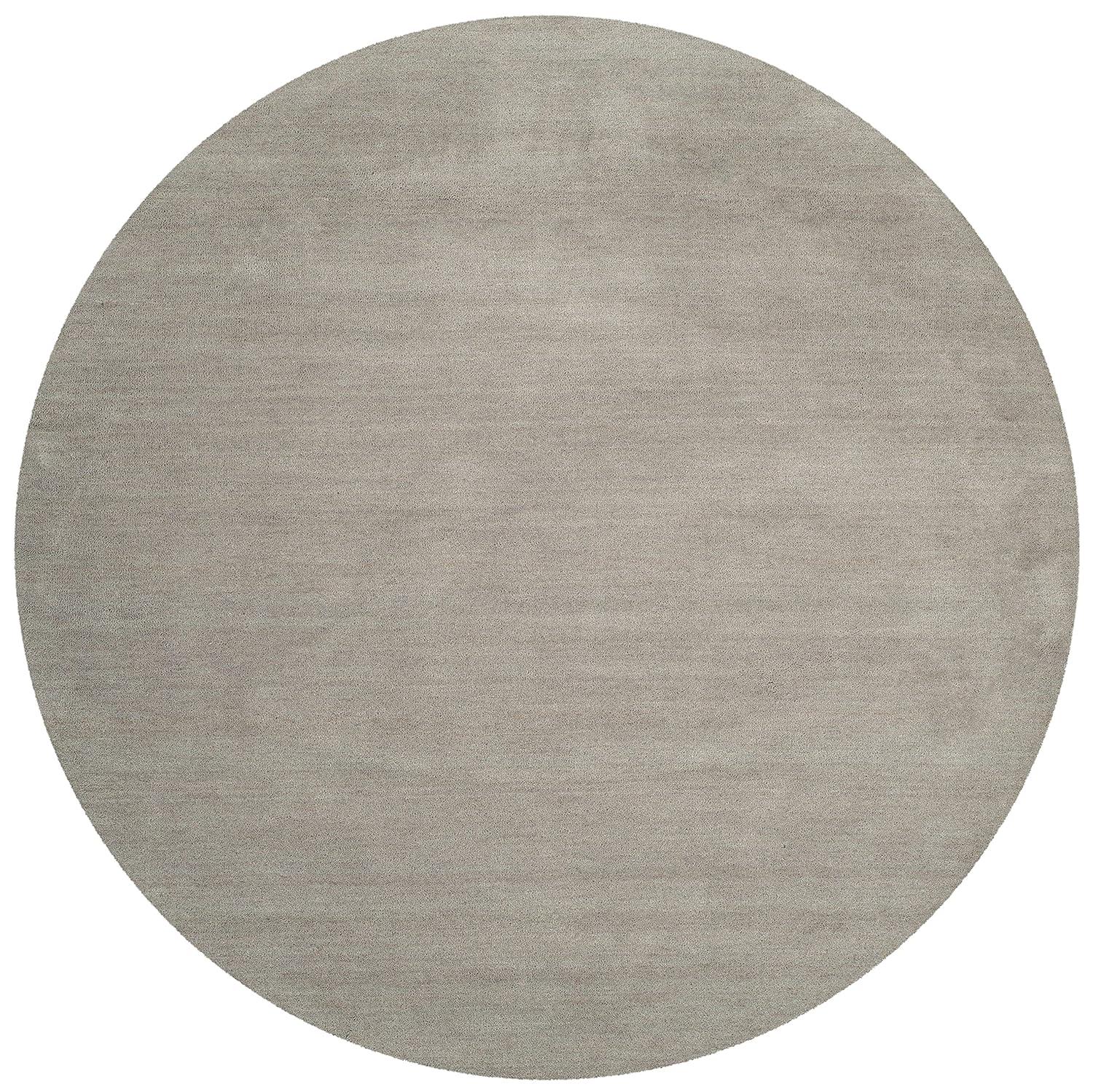 Himalaya HIM610 Handmade Area Rug - 4' Round - Grey - Safavieh