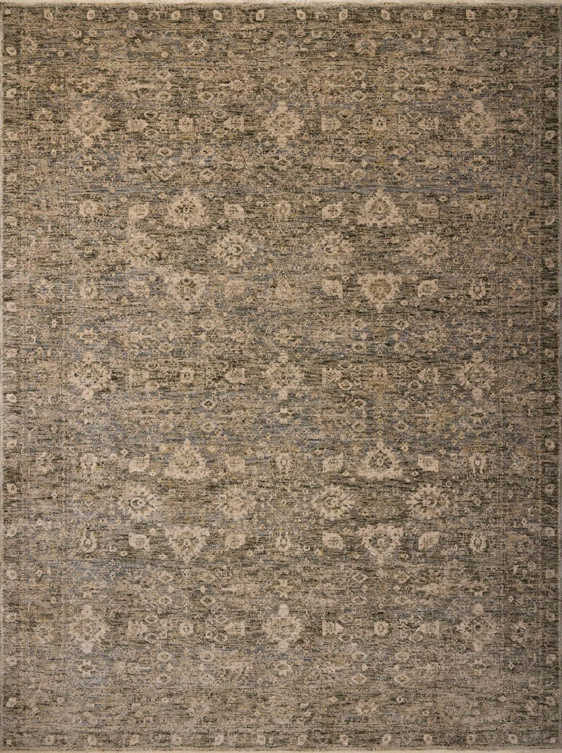 Joanna Gaines Lagoon/Natural Rectangular Synthetic Area Rug