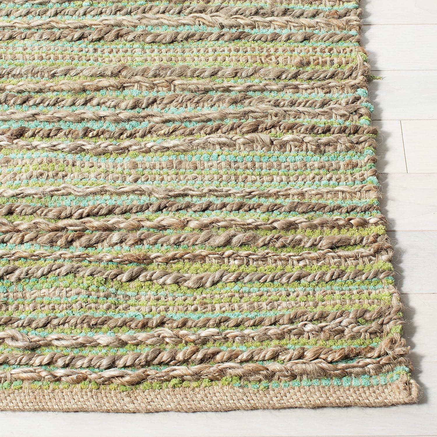 Cape Cod CAP851 Woven Indoor Area Rug - Green - 6'x6' - Safavieh