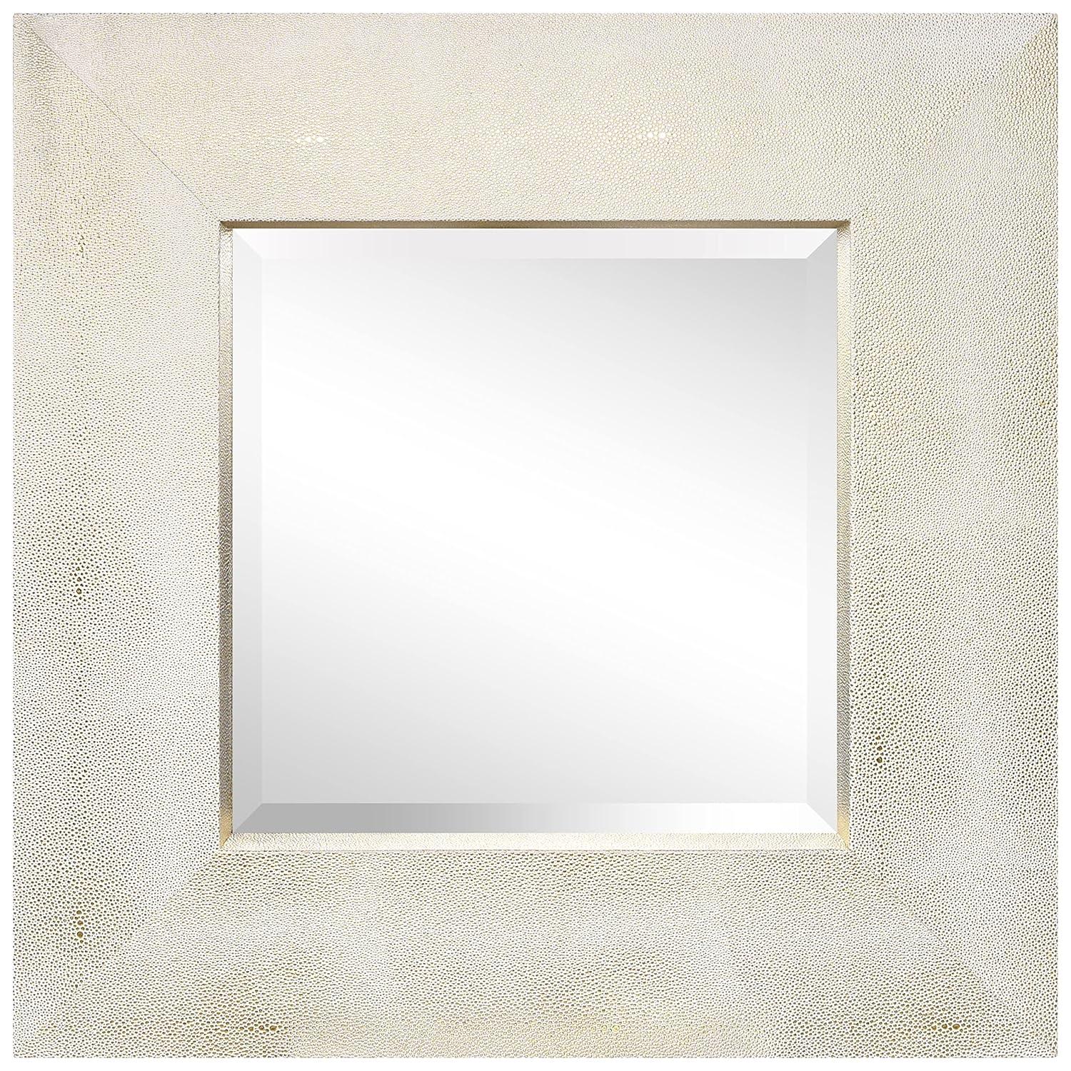 Empire Art Direct Square Leather Mirror
