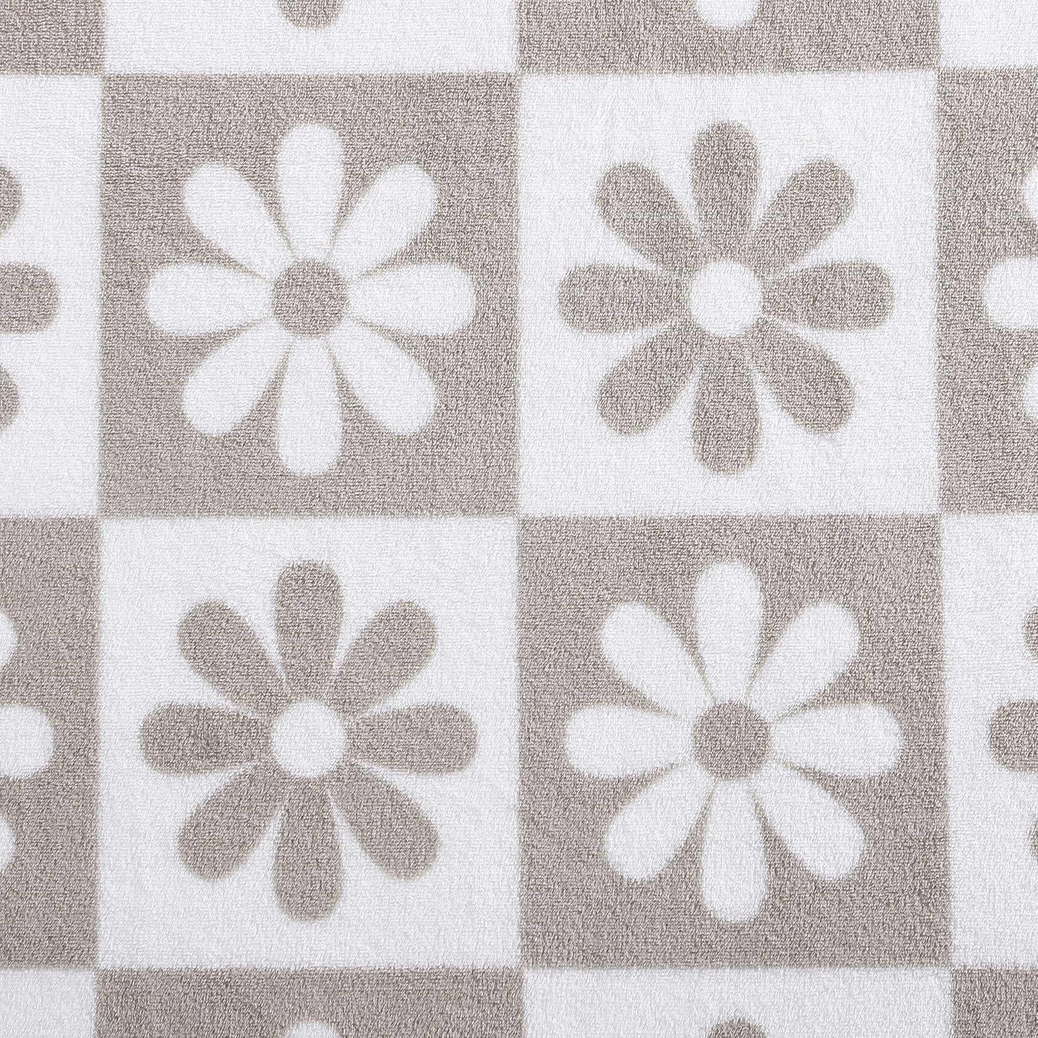 Betsey Johnson Daisy Check Beige 50" X 70" Throw Blanket