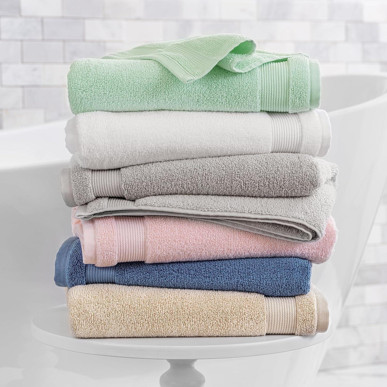 Mint Green 100% Cotton 6-Piece Bath Towel Set