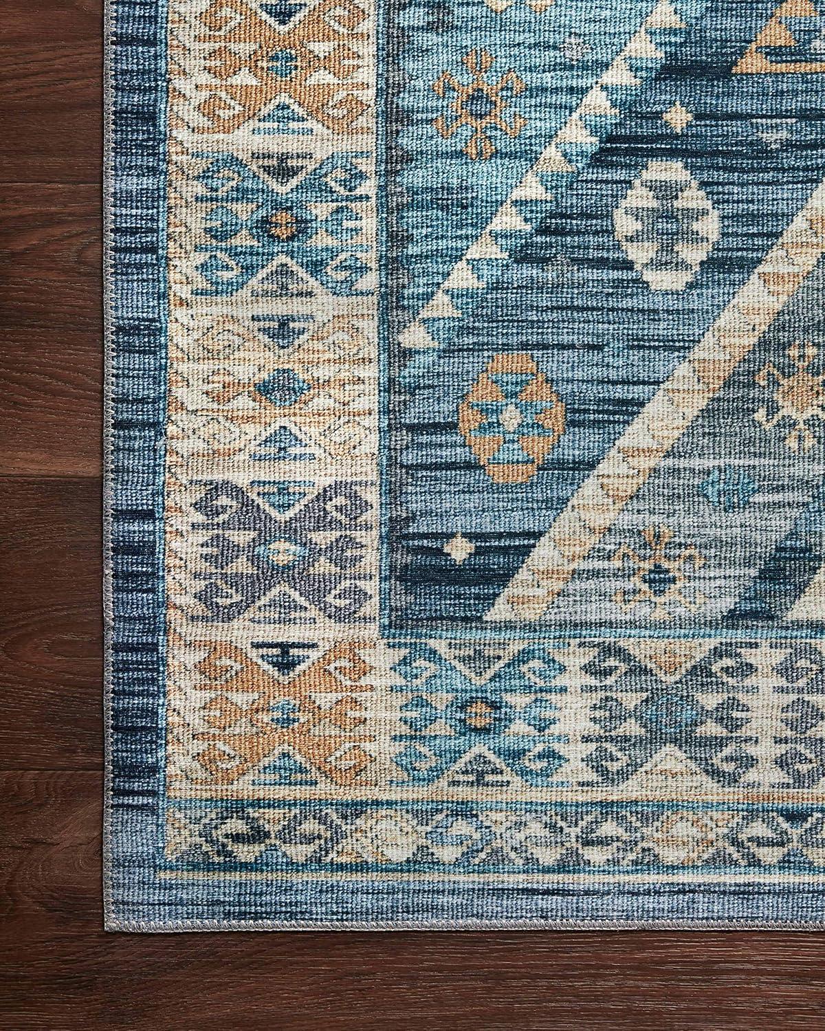 Loloi II Zion Southwestern Traditional Area Rug, Blue, 5'0" x 7'6"