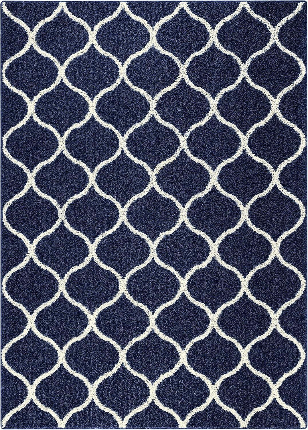 Hershman Tufted Blue/White Indoor Rug