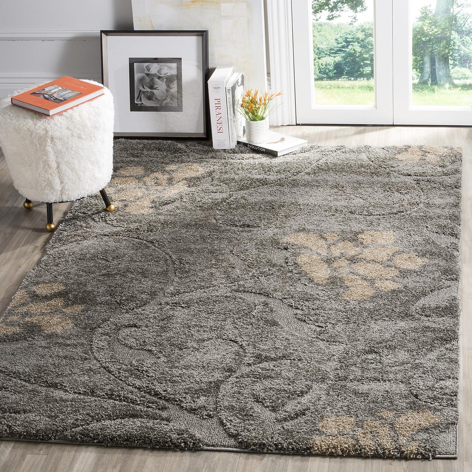 Florida Shag SG464 Power Loomed Rugs - Safavieh