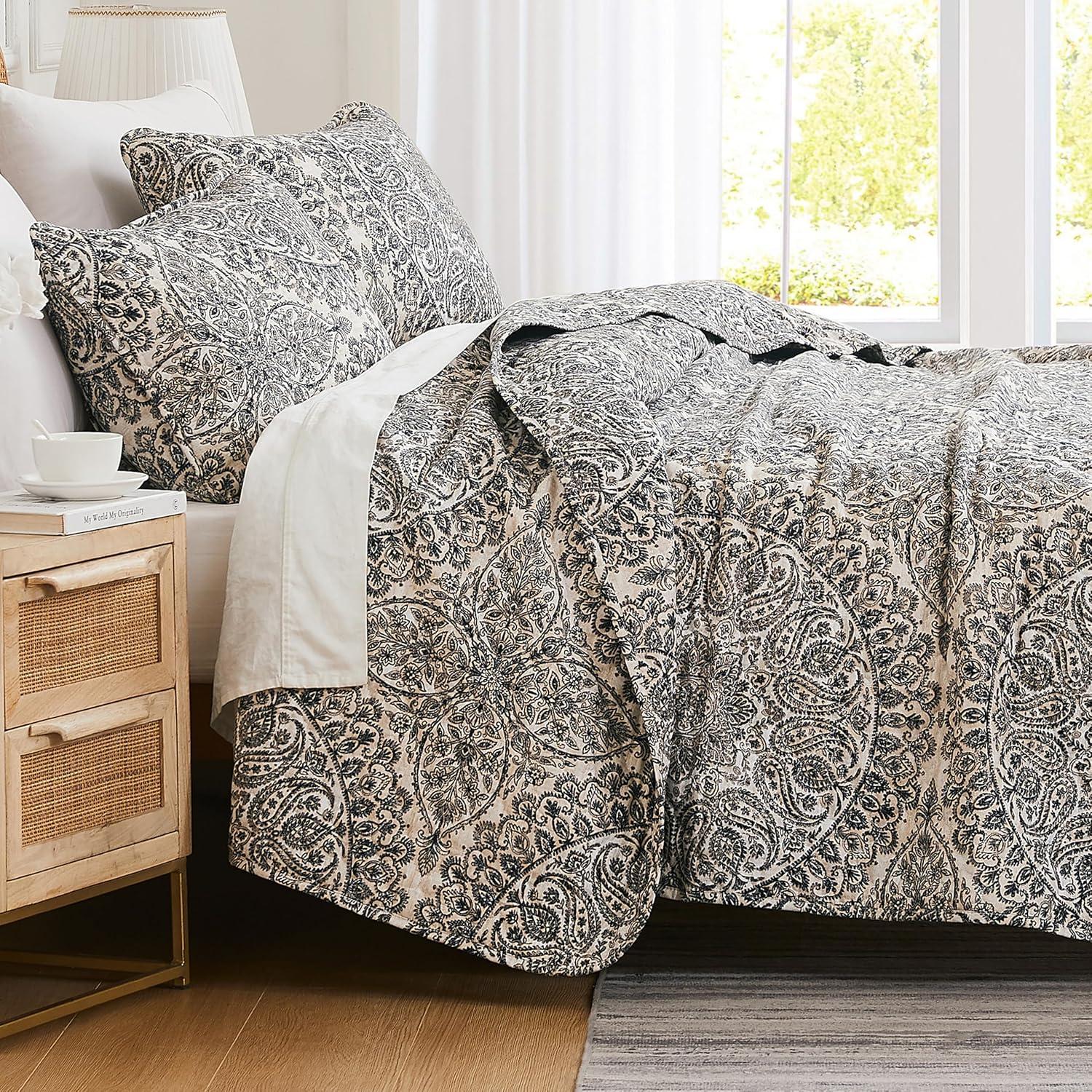SouthShore Fine Linens Ashanti Oversized easy care lightweight Quilt Set by Southshore Fine Linens & Reviews | Wayfair
