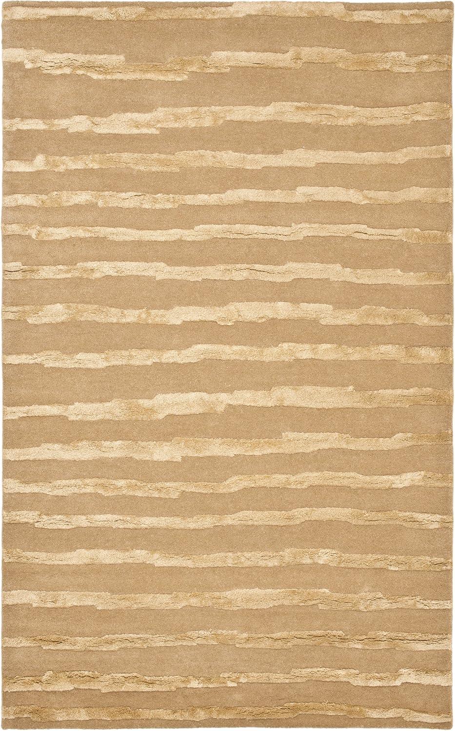 Soho SOH519 Hand Tufted Indoor Area Rug - Beige/Gold - 5'x8' - Safavieh