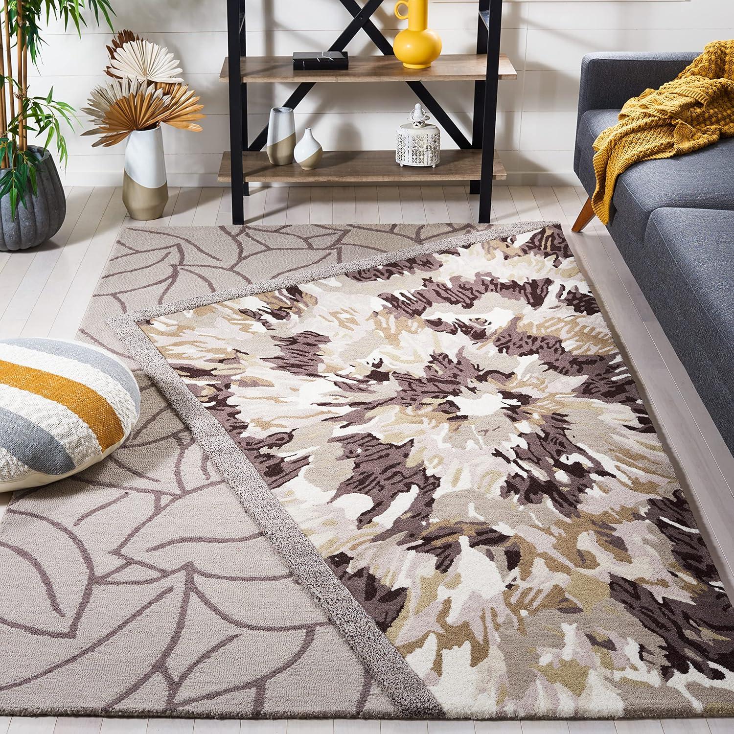 Fifth Avenue FTV127 Hand Tufted Area Rug - Beige/Brown - 4'x6' - Safavieh.