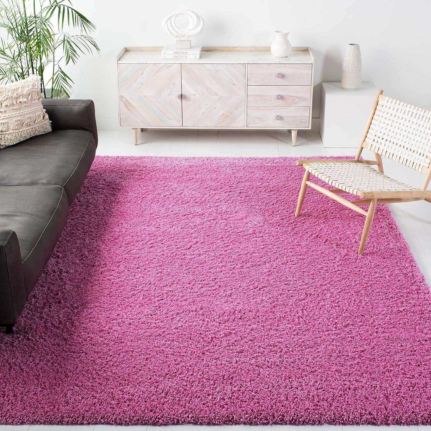 Shag SG151 Power Loomed Indoor Area Rug - Pink - 8'x10' - Safavieh.