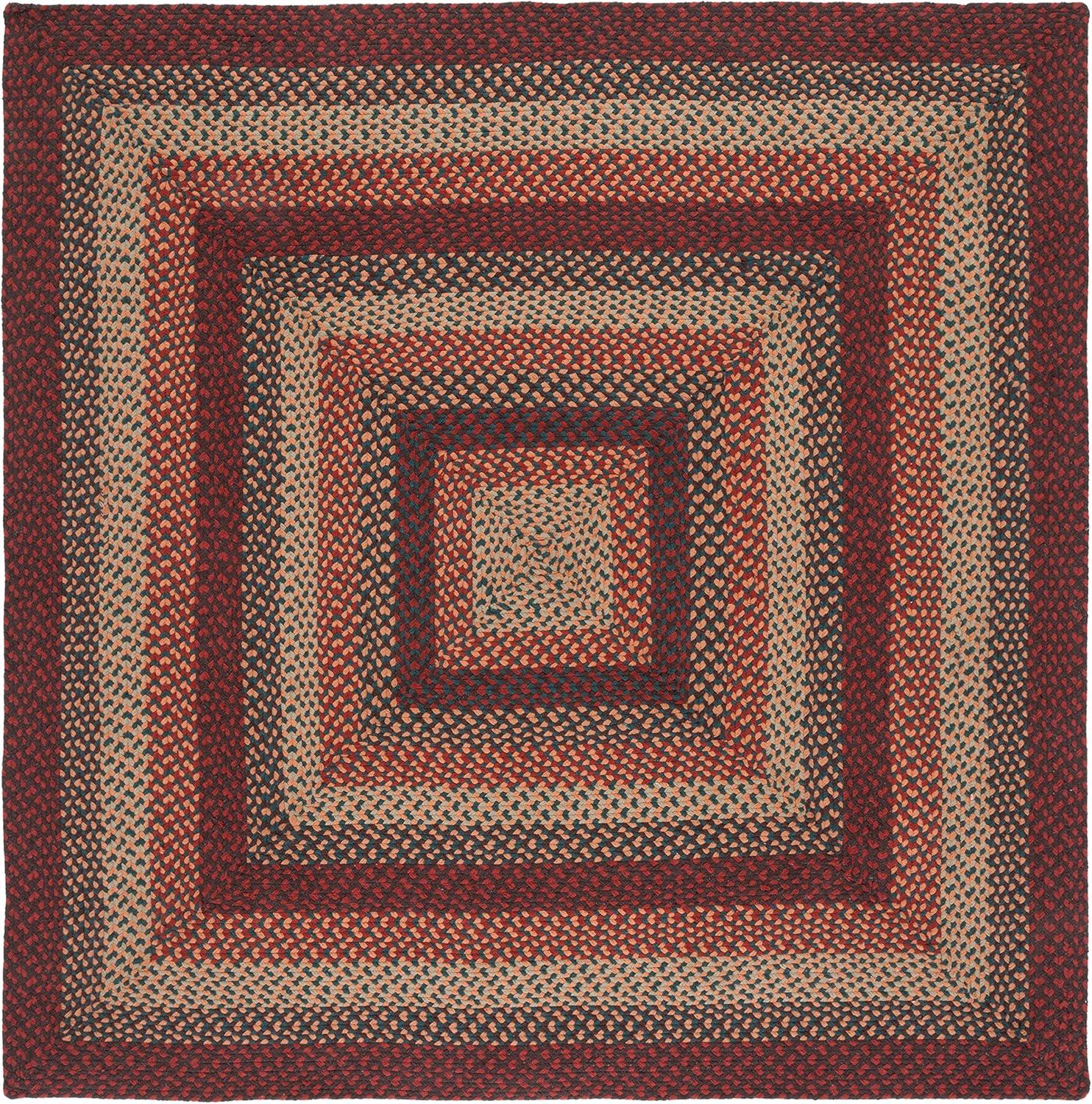 Braided BRD651 Flat Weave Indoor Area Rug - Dark Grey/Blue - 6'x6' - Safavieh