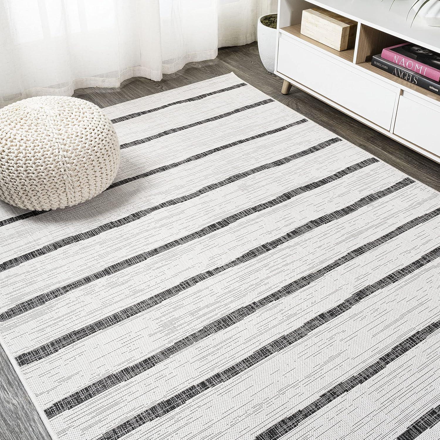 Colonia Berber Stripe Indoor/Outdoor Area Rug - JONATHAN Y