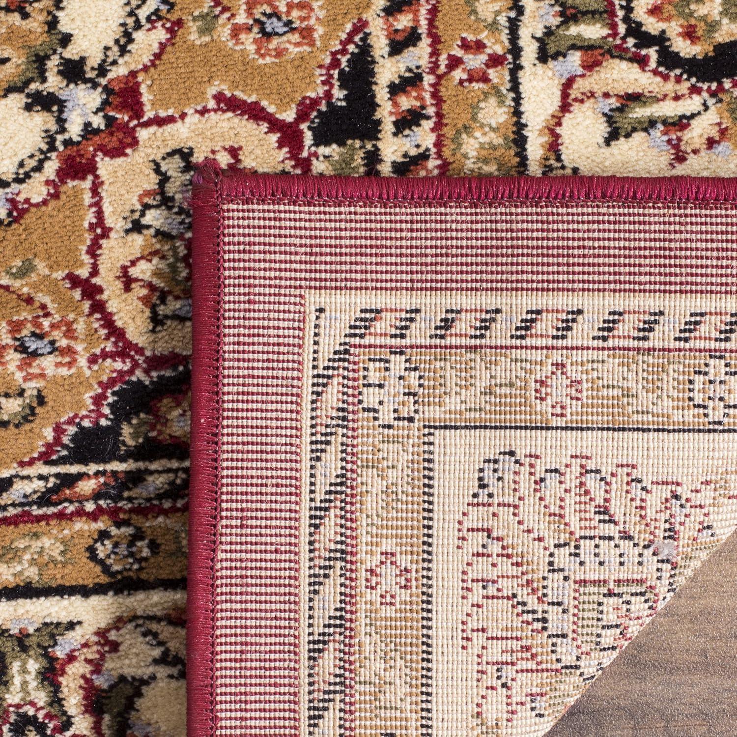 Lyndhurst LNH329 Power Loomed Area Rug - Red/Ivory - 5'3"x7'6" - Safavieh