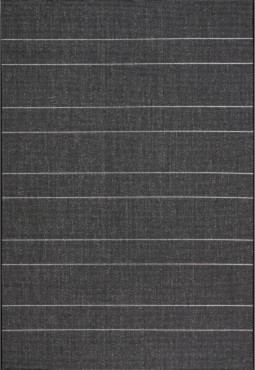Nuloom Alaina Striped 8 Square Indoor/Outdoor Area Rug for Living Room Patio Deck Front Porch Kitchen, Dark Grey/Ivory