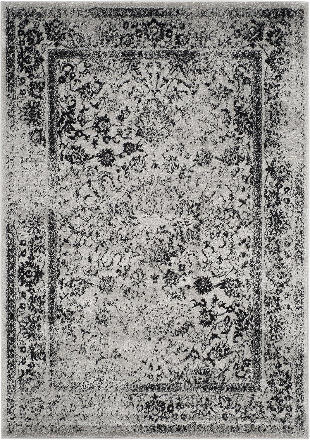 Adirondack ADR109 Machine Made Indoor Area Rug - Grey/Black - 6'x9' - Safavieh