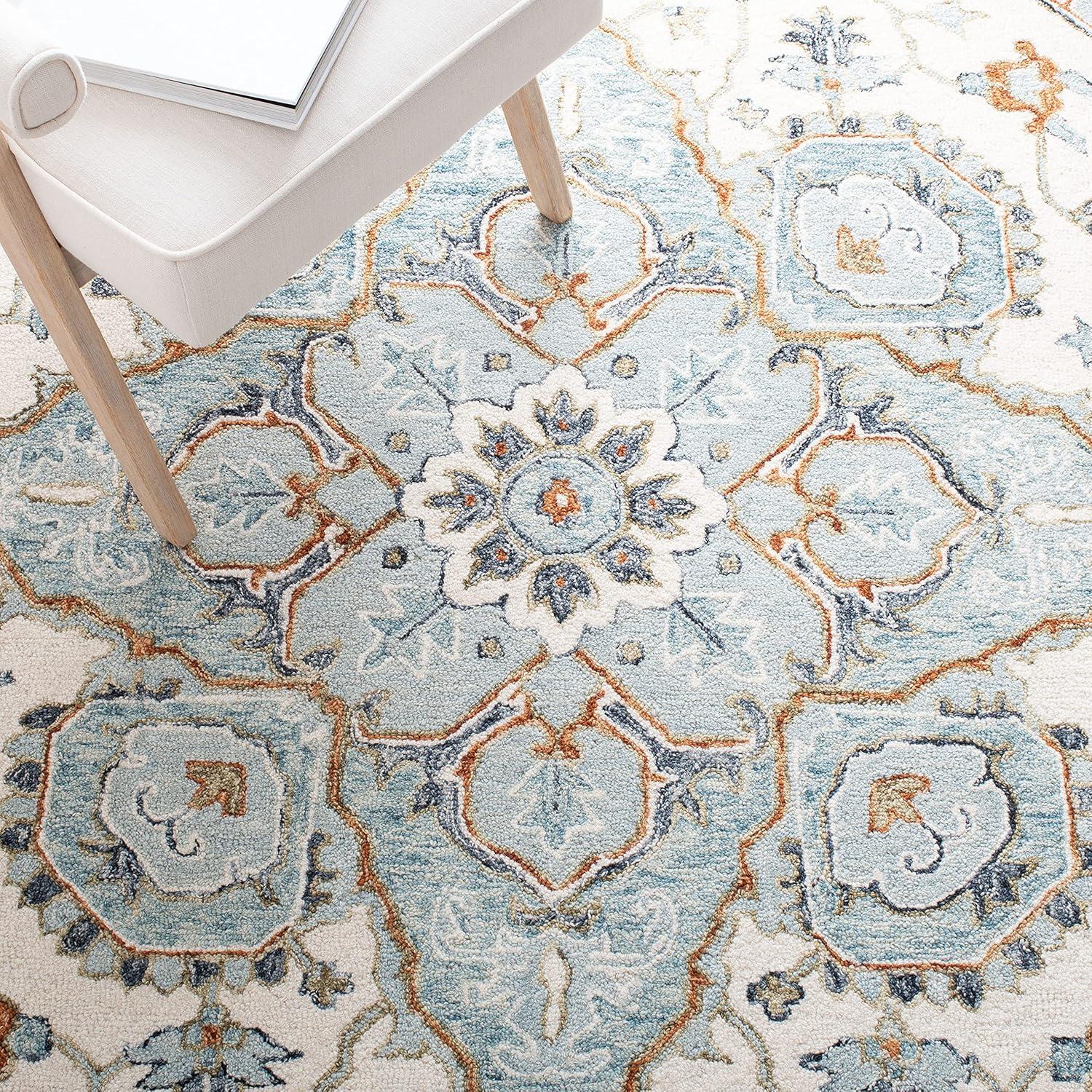 SAFAVIEH Heritage Kagan Oriental Area Rug, Beige/Blue, 6' x 9'
