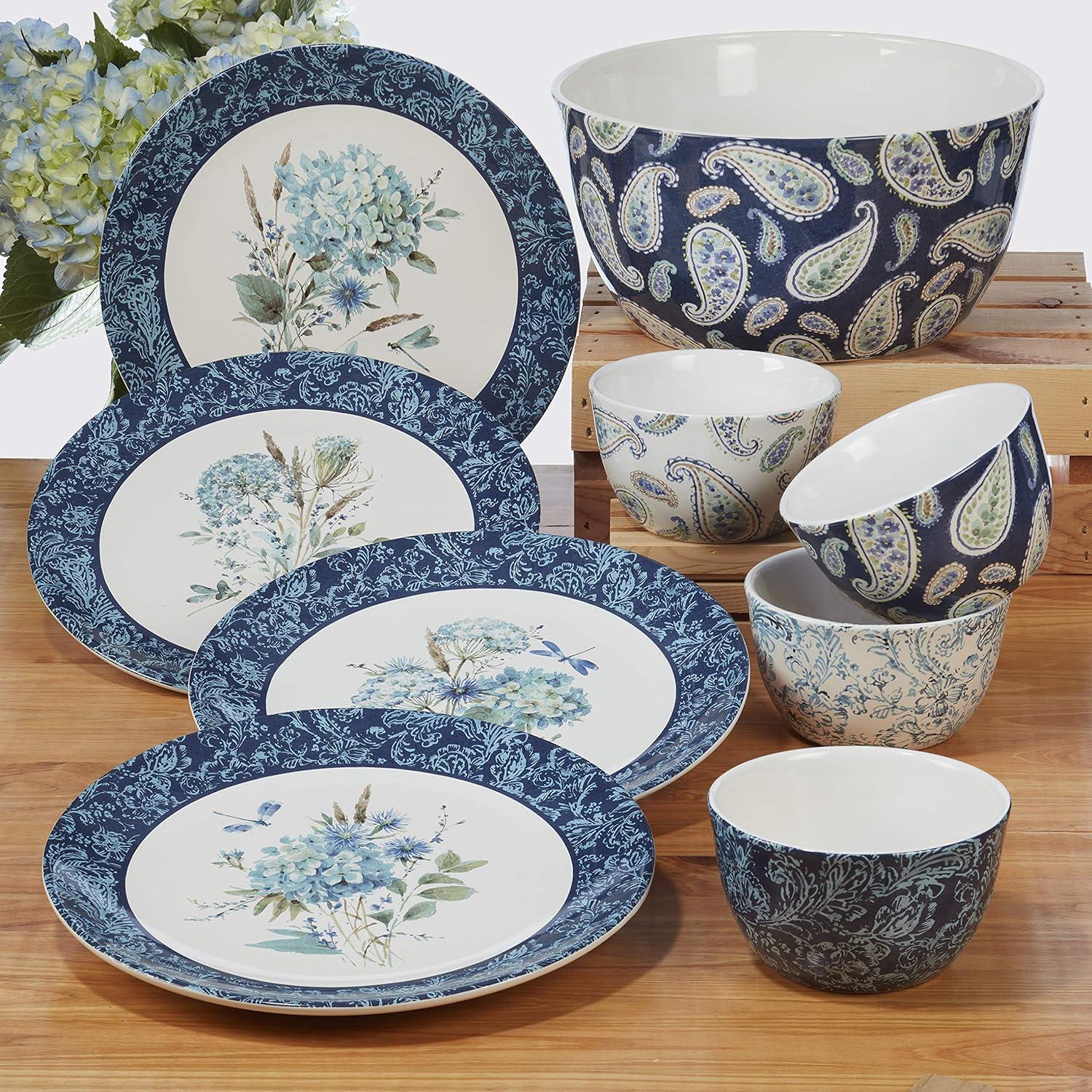 Certified International Bohemian Blue 16Pc Dinnerware Set