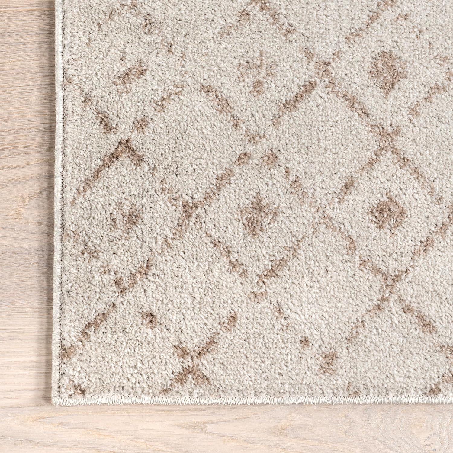 Nuloom Moroccan Blythe Indoor Area Rug, Round 6', Neutral
