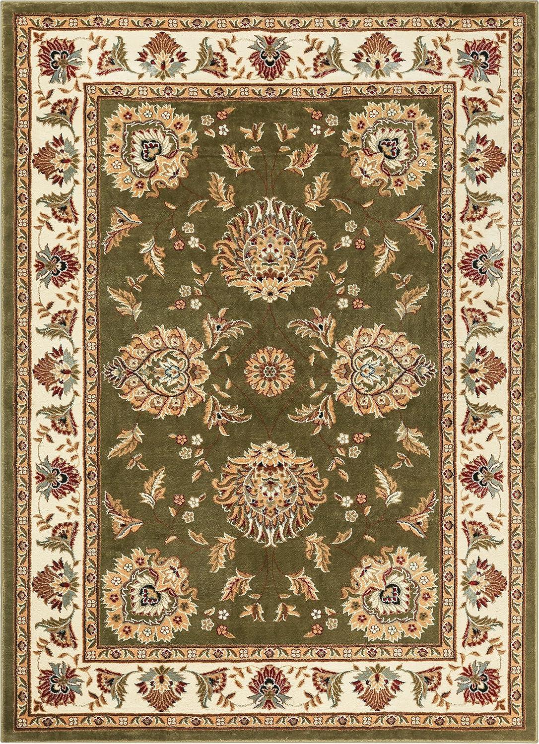 Well Woven Timeless Abbasi Oriental Persian Green 5'3" x 7'3" Area Rug