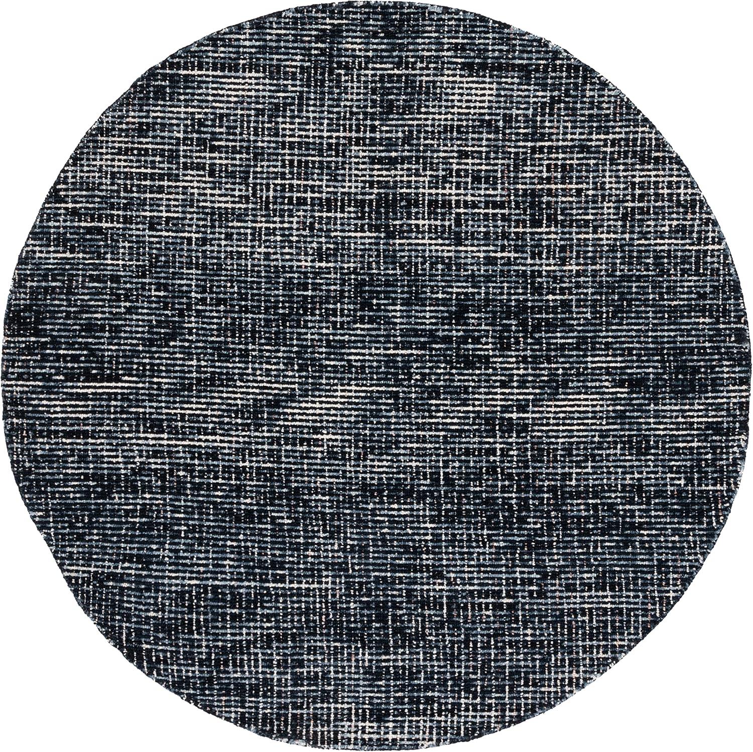 Abstract ABT468 Handmade Indoor Area Rug - Black/Grey - 4'x6' - Safavieh
