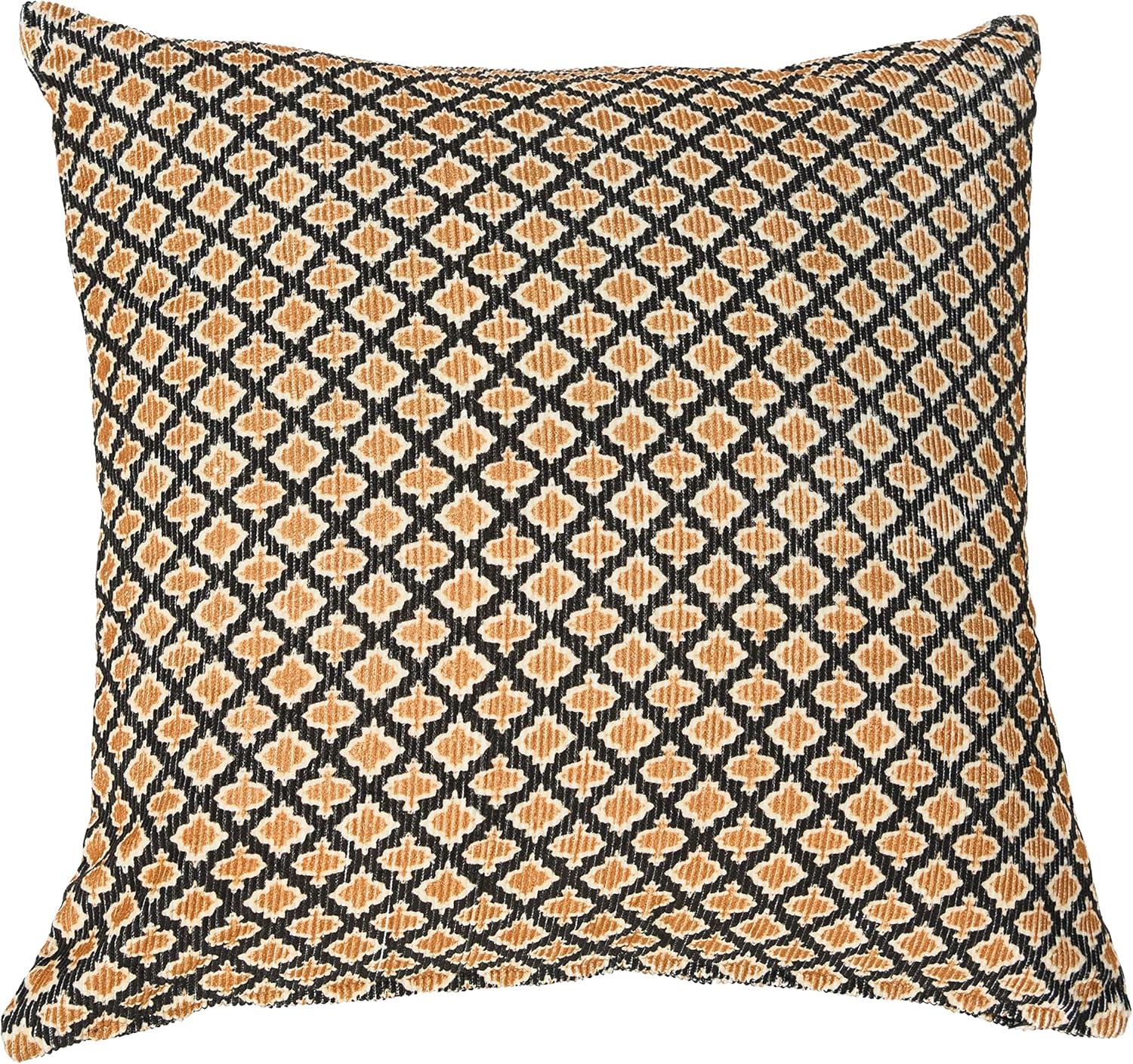 20'' Multicolor Cotton Corduroy Geometric Print Pillow Cover