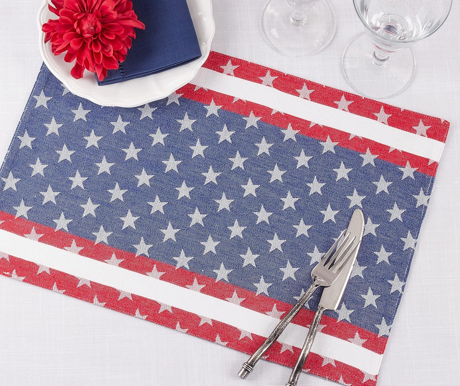 Cotton Striped Rectangle Placemat