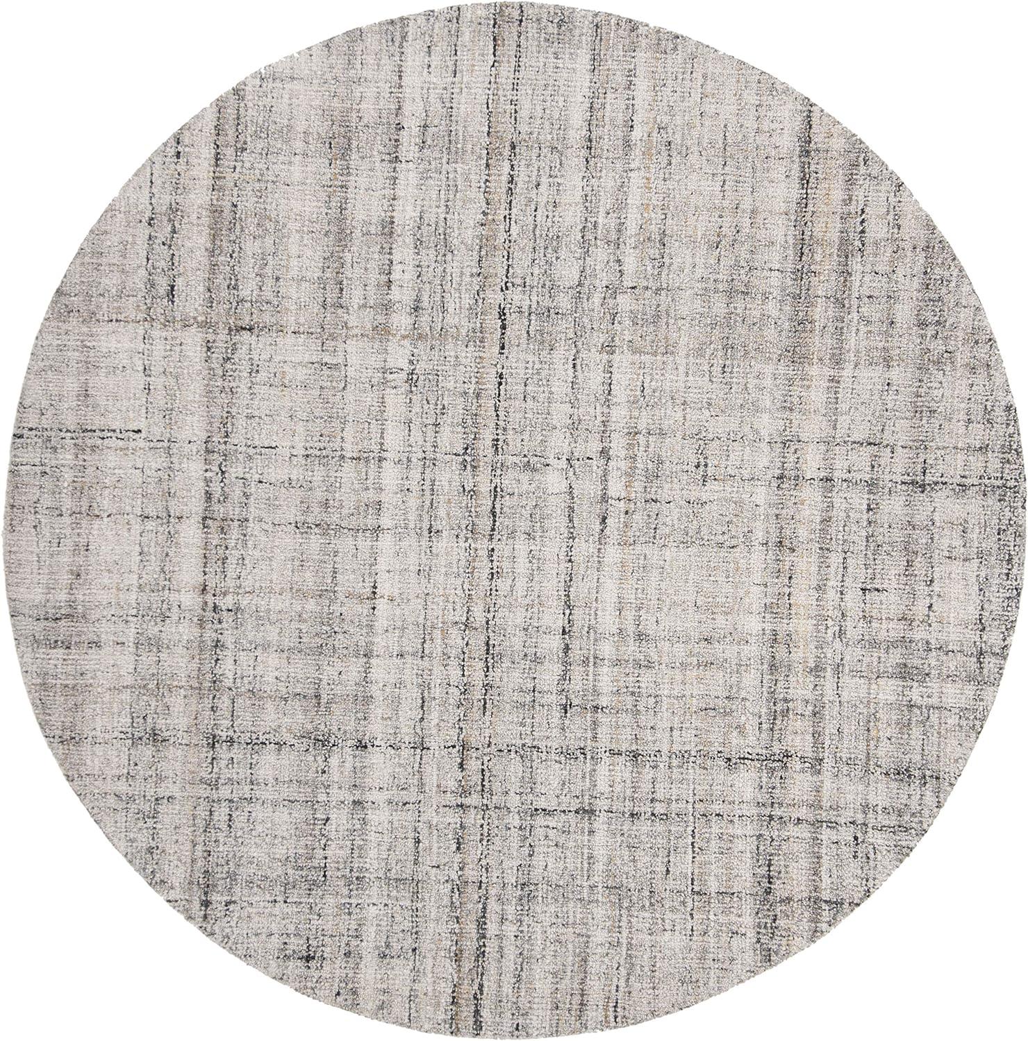 SAFAVIEH Abstract Bailey Striped Area Rug, Camel/Black, 10' x 10' Round