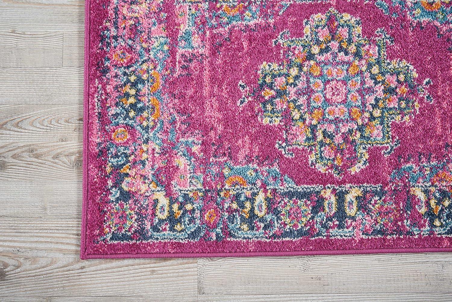 Nourison Passion Medallion Bohemian Indoor Rug Fuchsia 1'10" x 2'10"