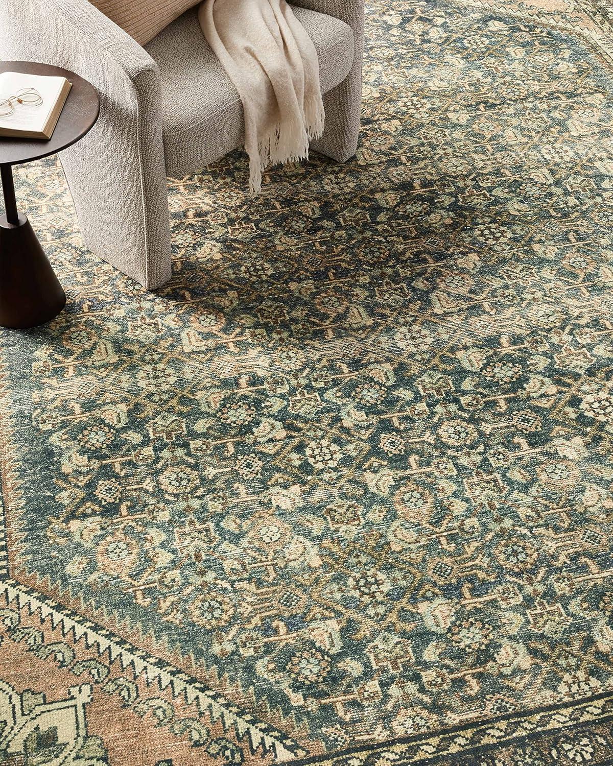 Banks I Rug by Magnolia Home by Joanna Gaines x Loloi - Denim and Clay / 2'6" x 7'6" Runner