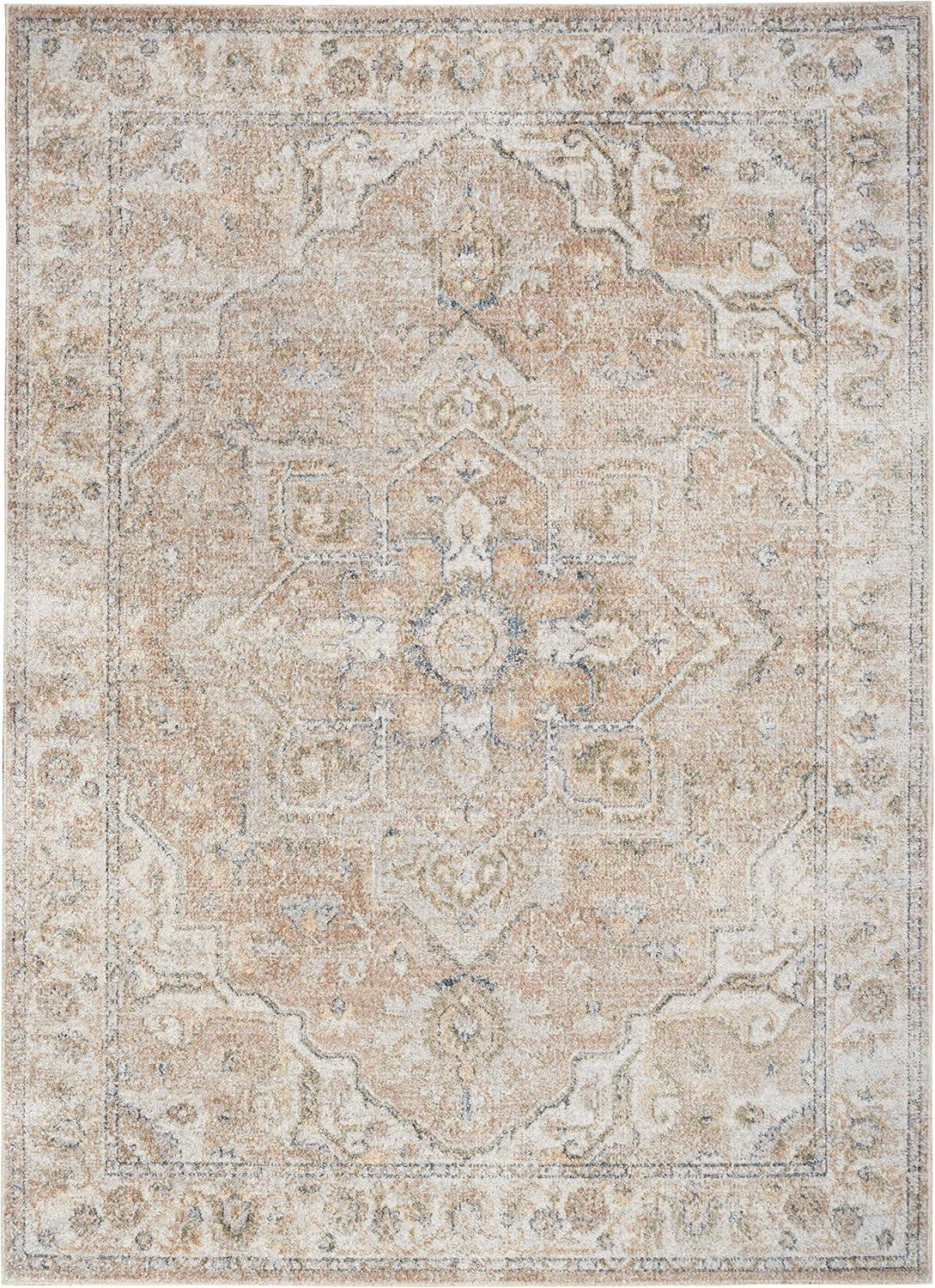 Nourison Washable Astra Vintage Medallion Indoor Flatweave Area Rug