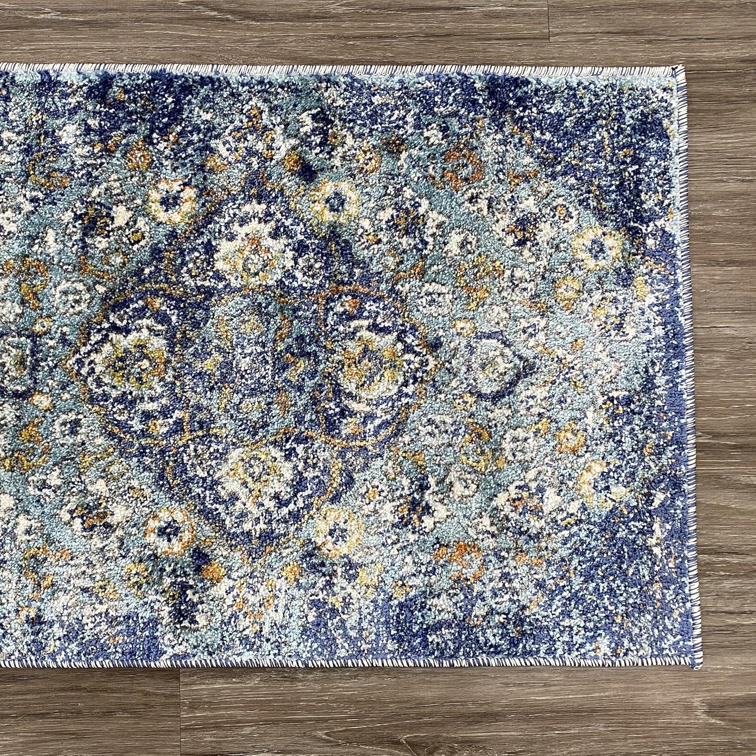 Luxe Weavers Victoria Collection Cream 4x5 Floral Area Rug